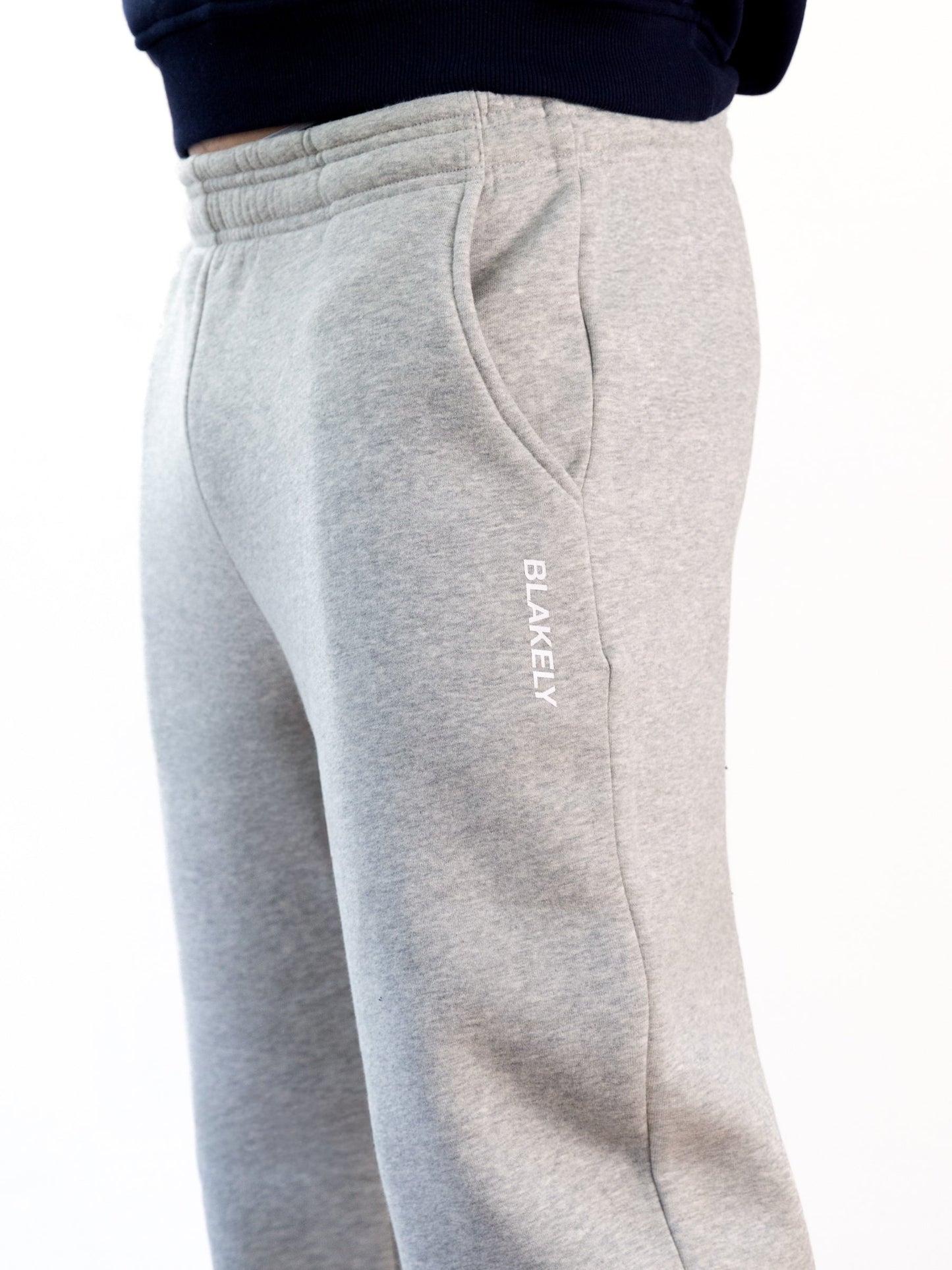 Italic Linear Relaxed Sweatpants - Marl Grey