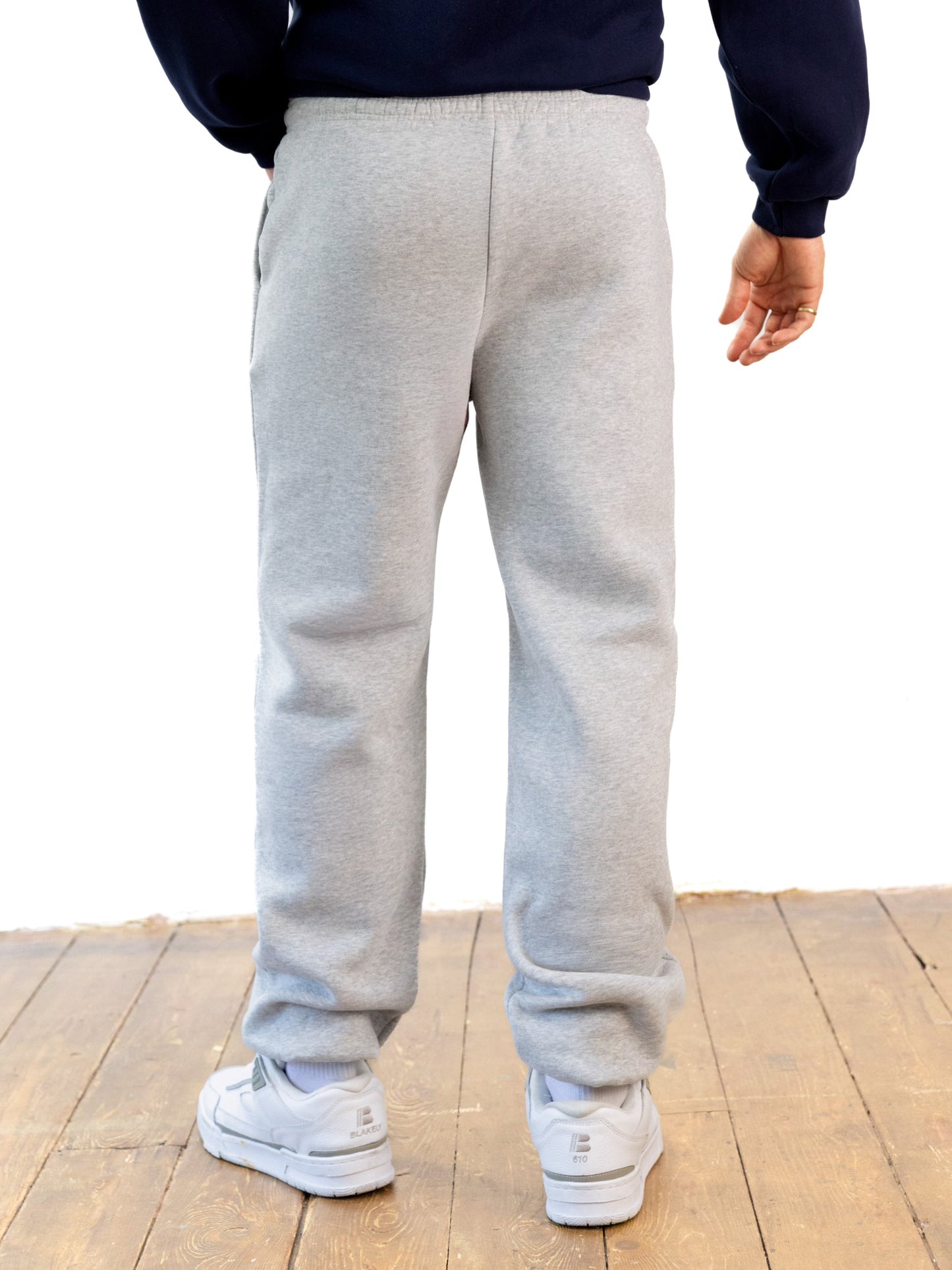 Italic Linear Relaxed Sweatpants - Marl Grey