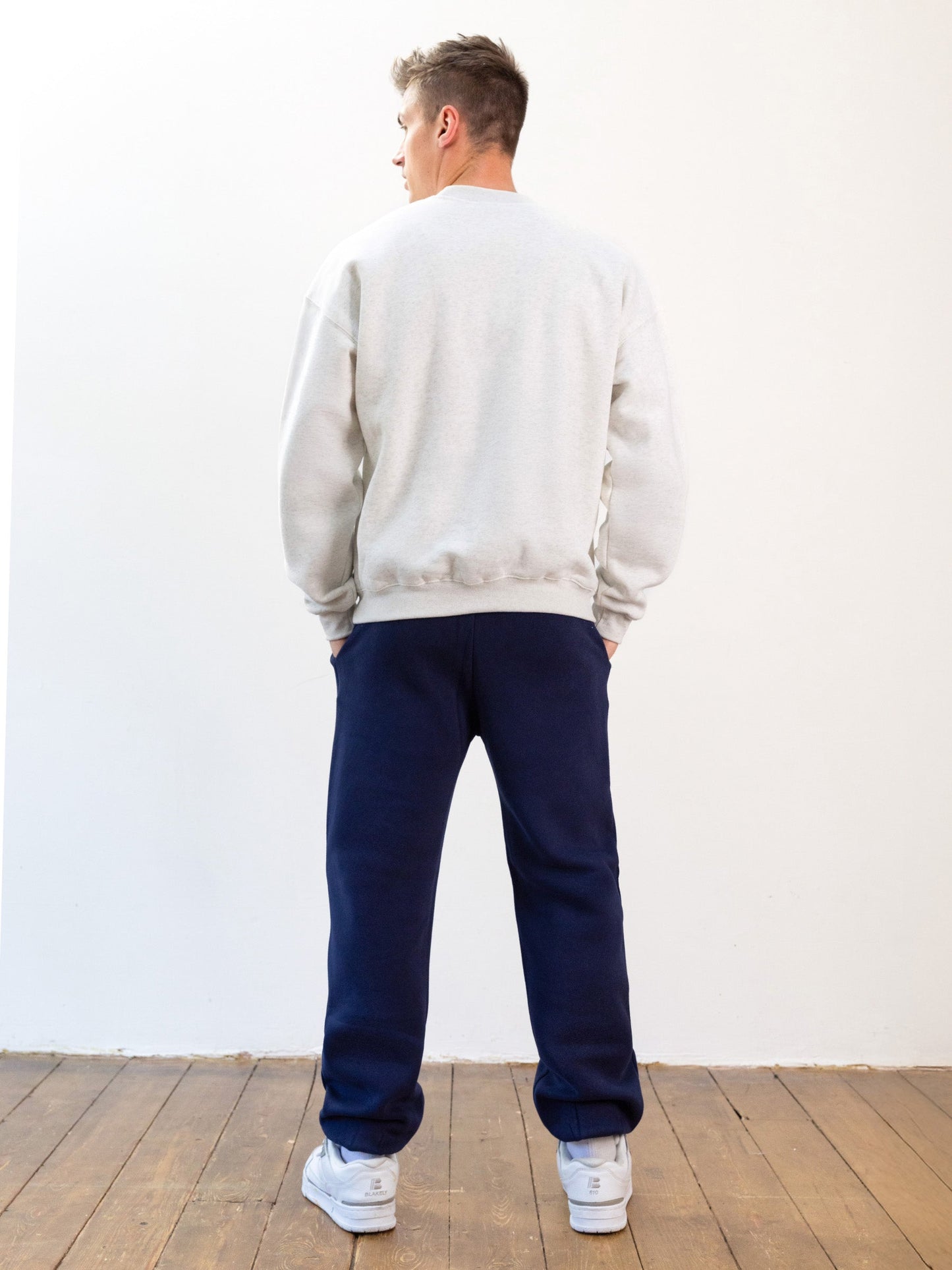 Italic Linear Relaxed Sweatpants - Navy