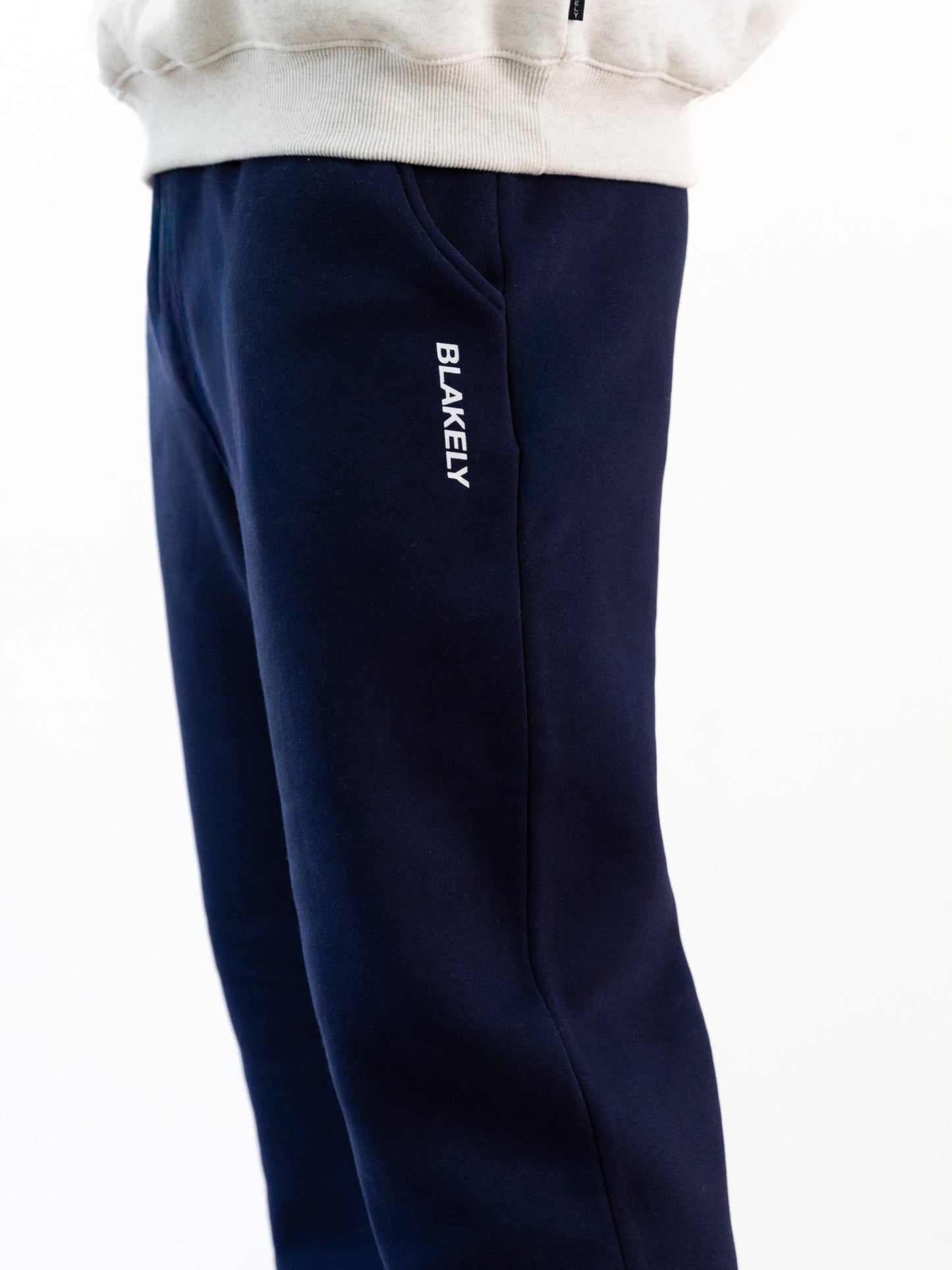 Italic Linear Relaxed Sweatpants - Navy