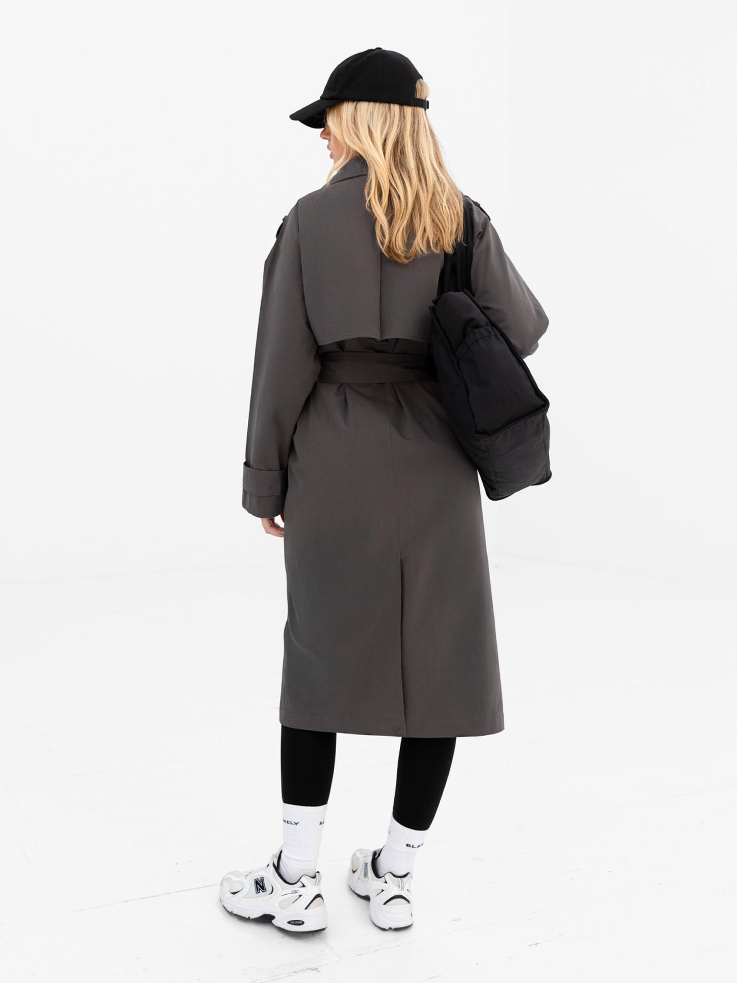 Amara Trench Coat - Grey