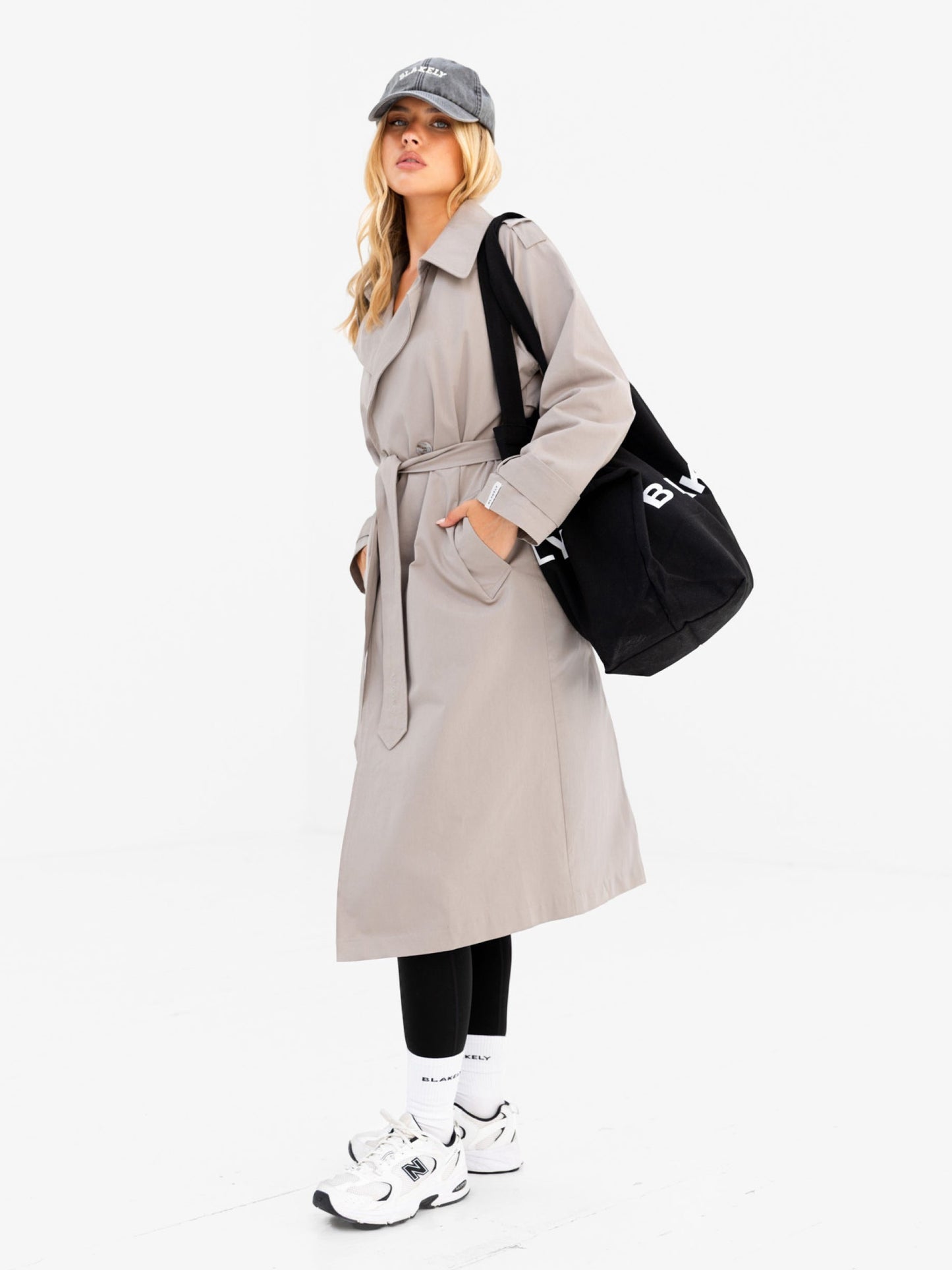 Amara Trench Coat - Stone