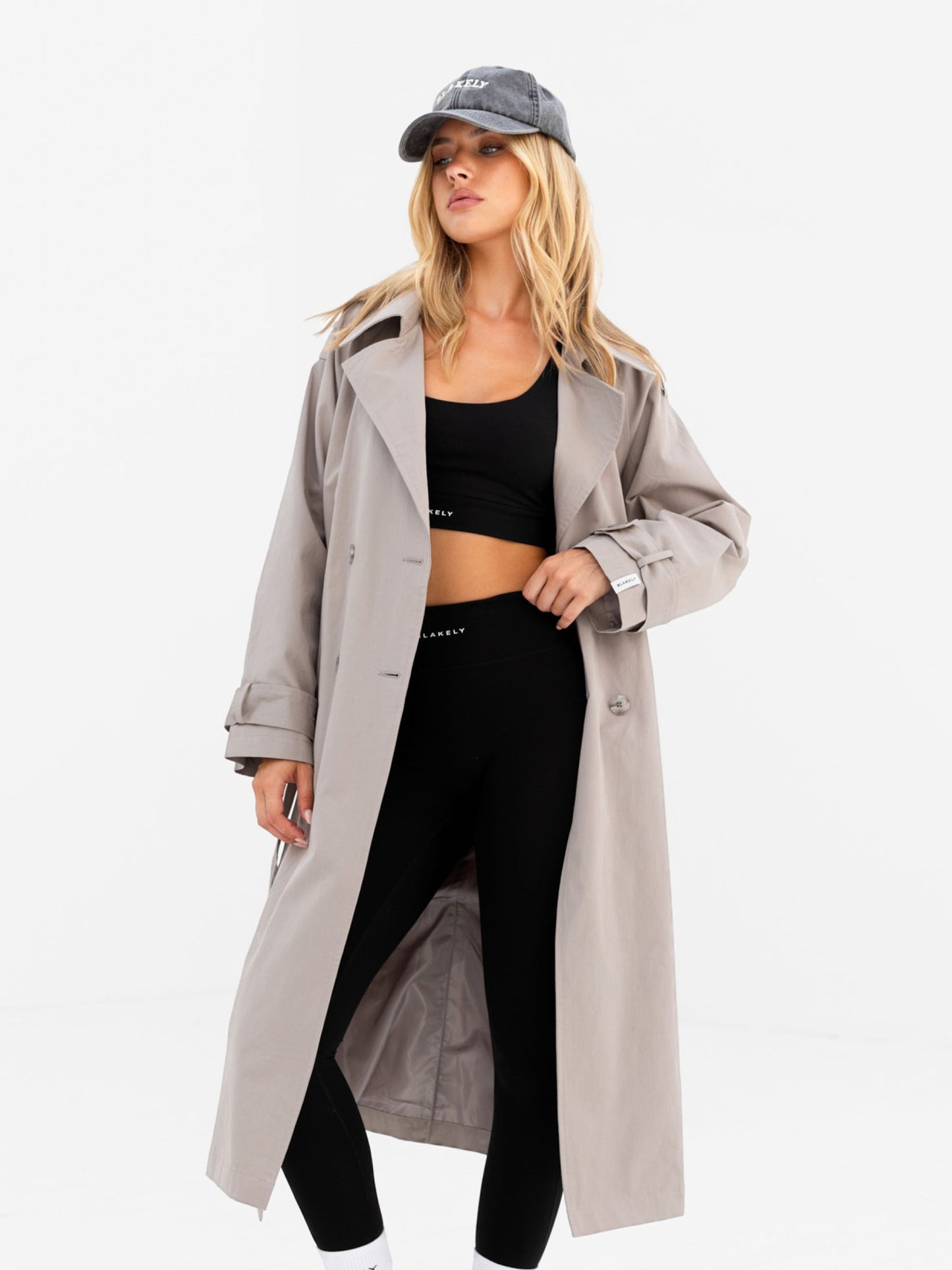 Amara Trench Coat - Stone
