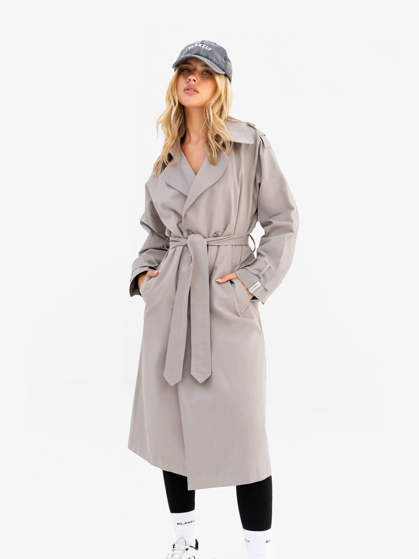 Amara Trench Coat - Stone