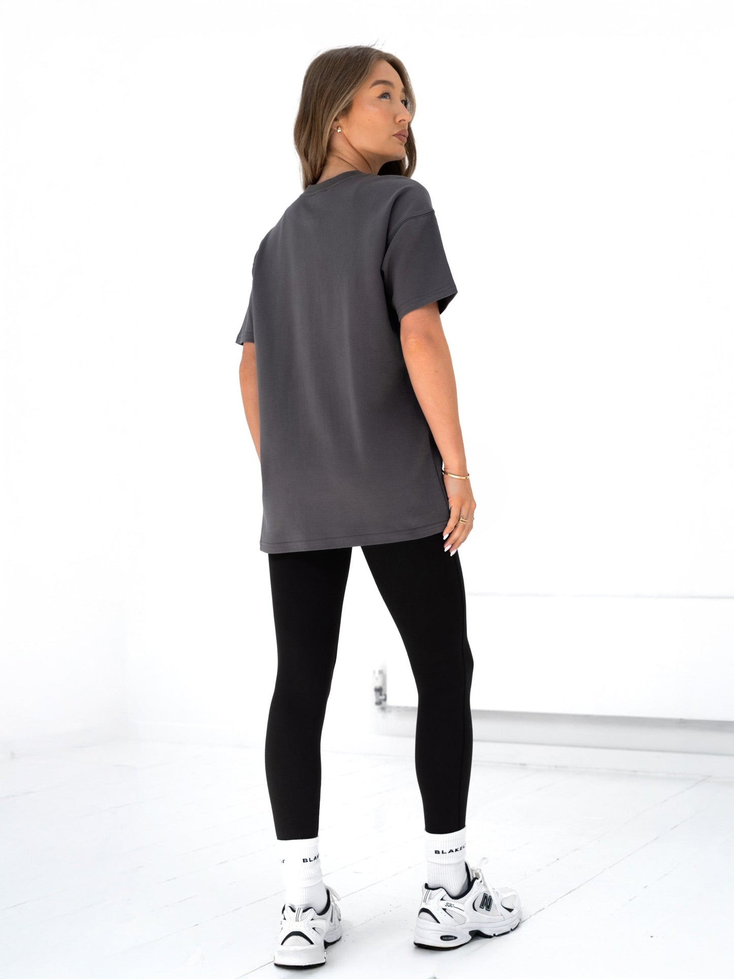 Olivia Oversized T-Shirt - Charcoal