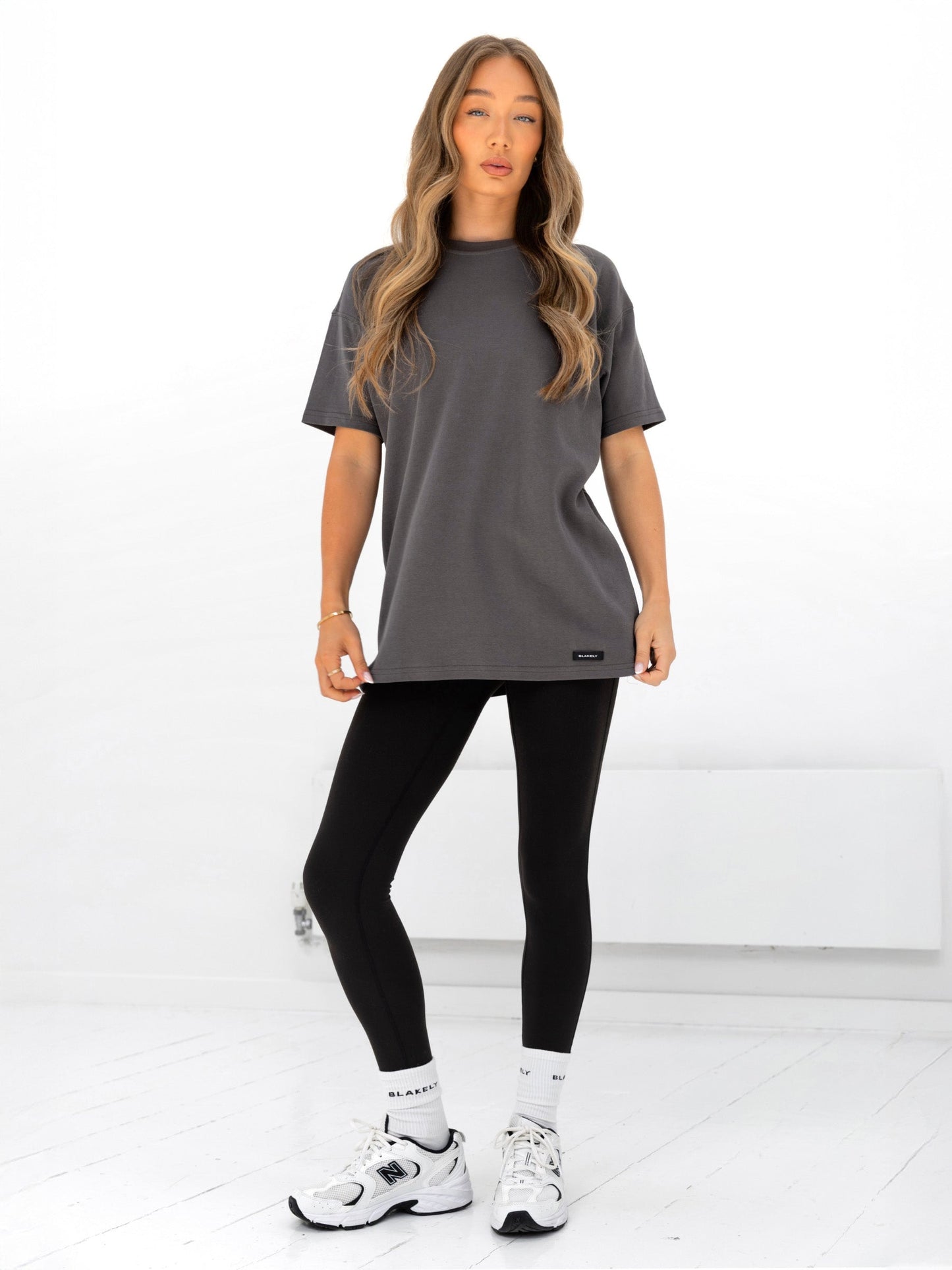 Olivia Oversized T-Shirt - Charcoal