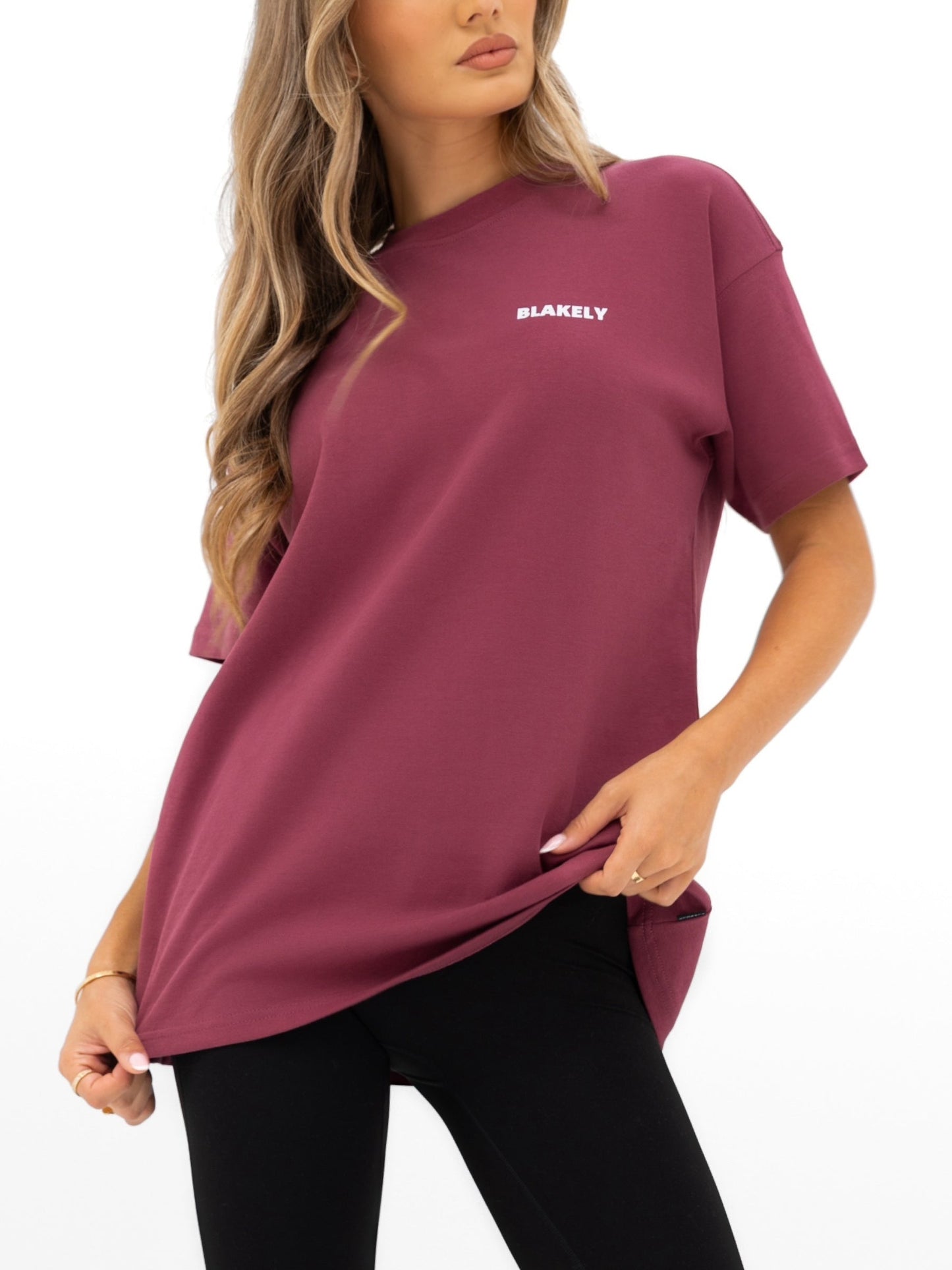 Amelie Oversized T-Shirt - Dark Pink