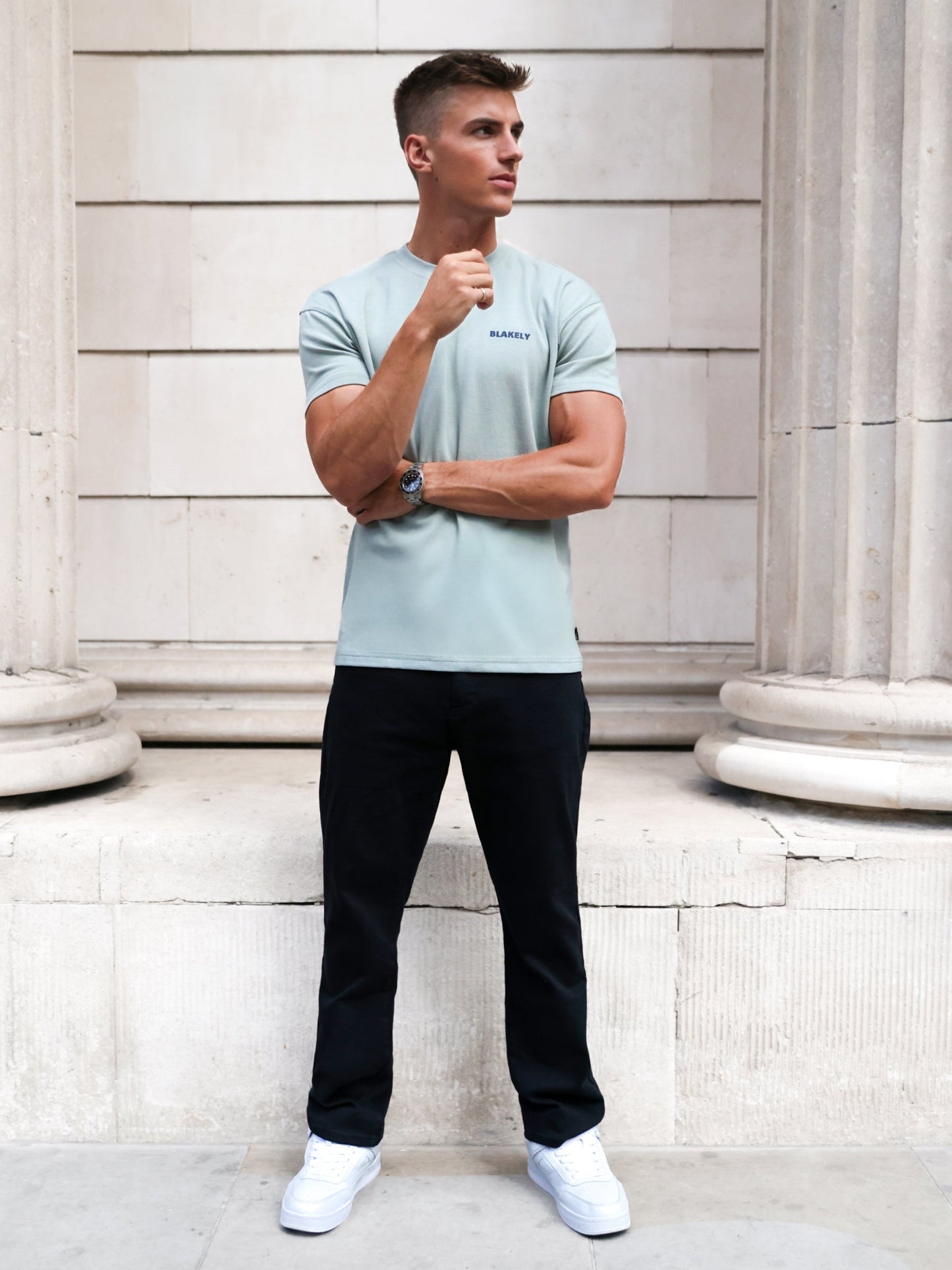 Arlo Relaxed T-Shirt - Mineral Blue