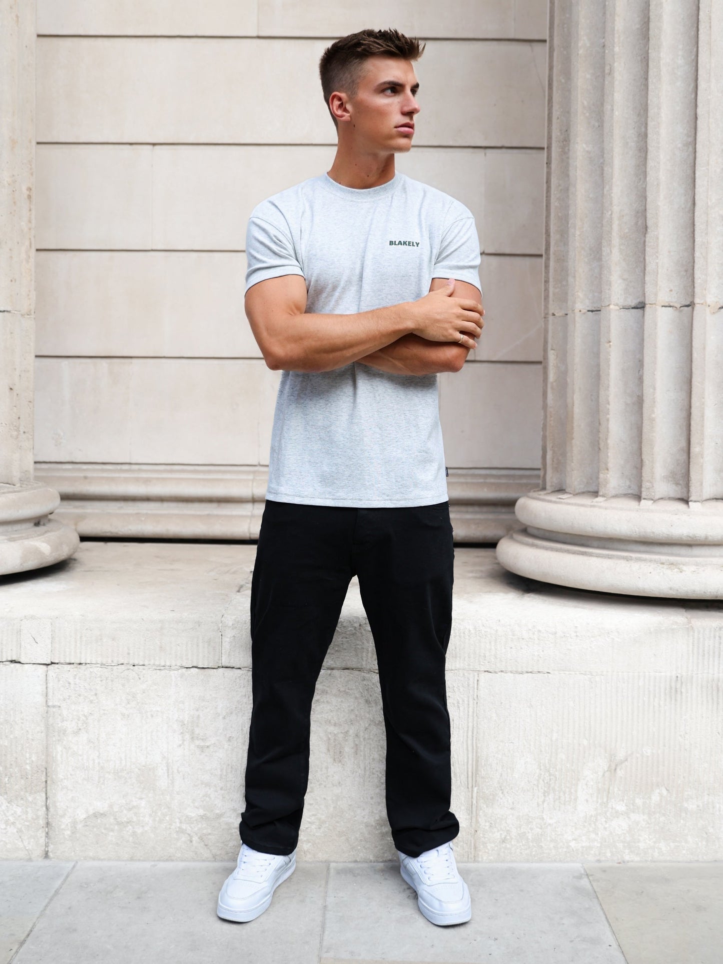 Arlo Relaxed T-Shirt - Marl Grey