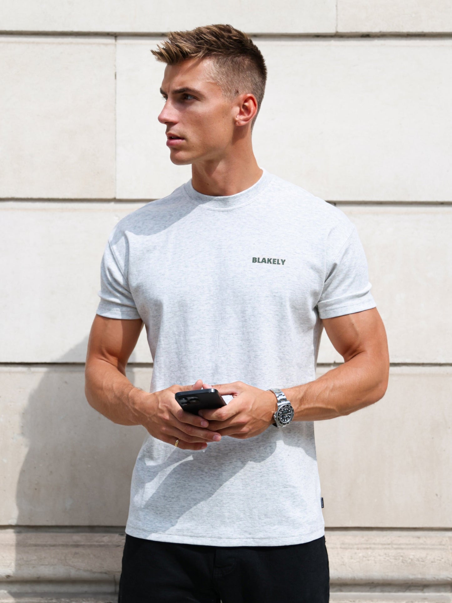 Arlo Relaxed T-Shirt - Marl Grey
