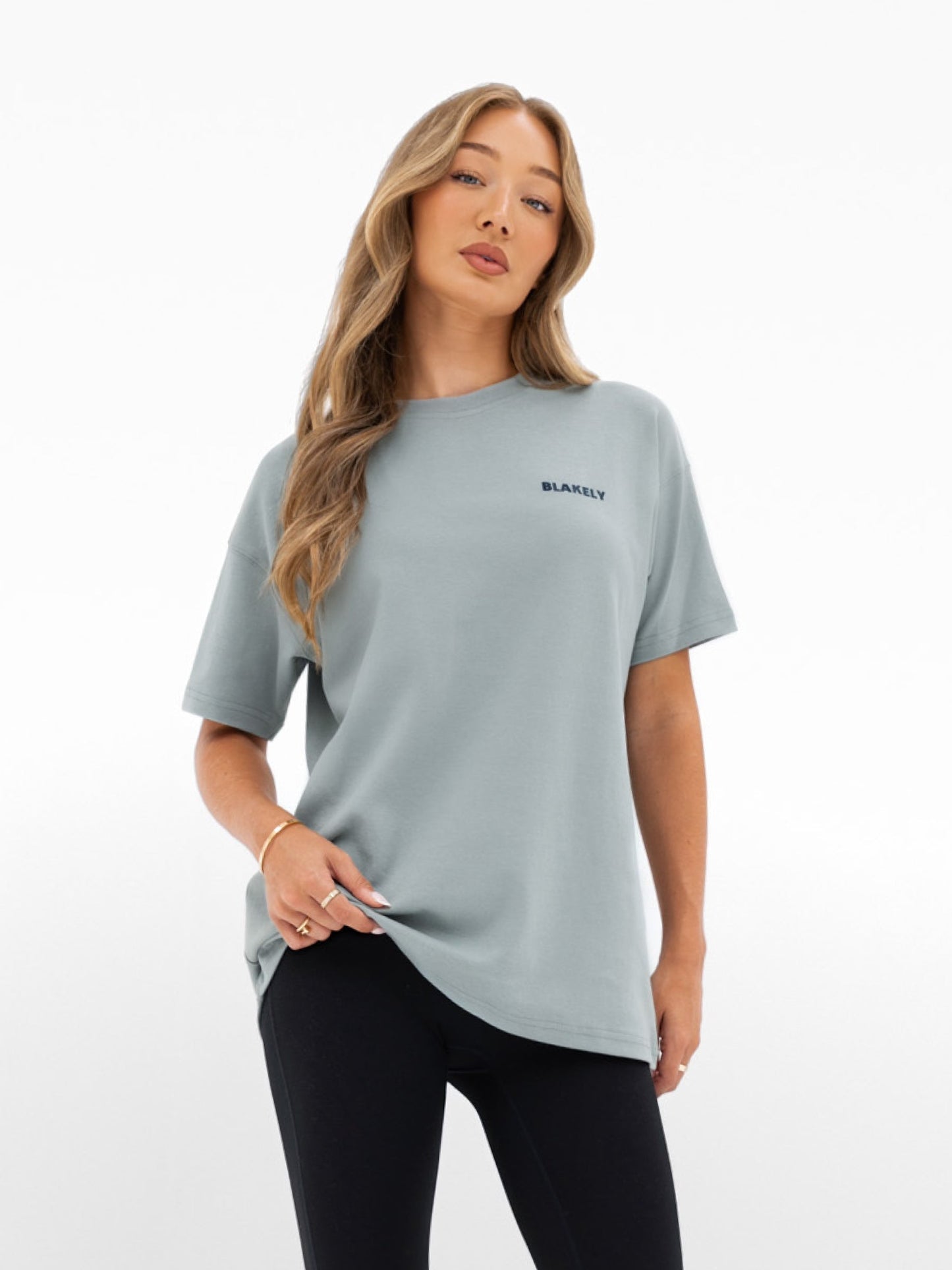 Amelie Oversized T-Shirt - Mineral Blue