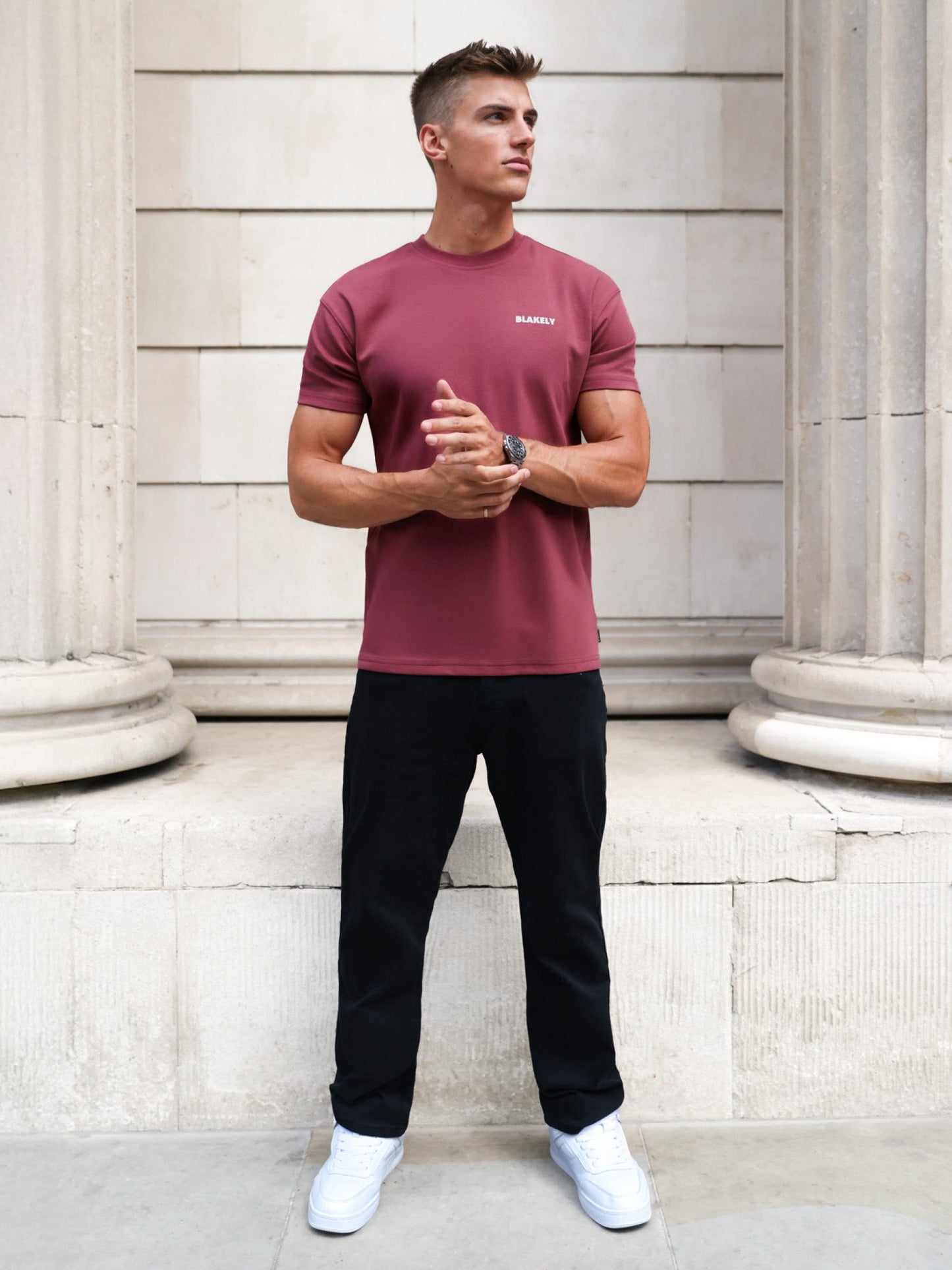 Arlo Relaxed T-Shirt - Dark Pink