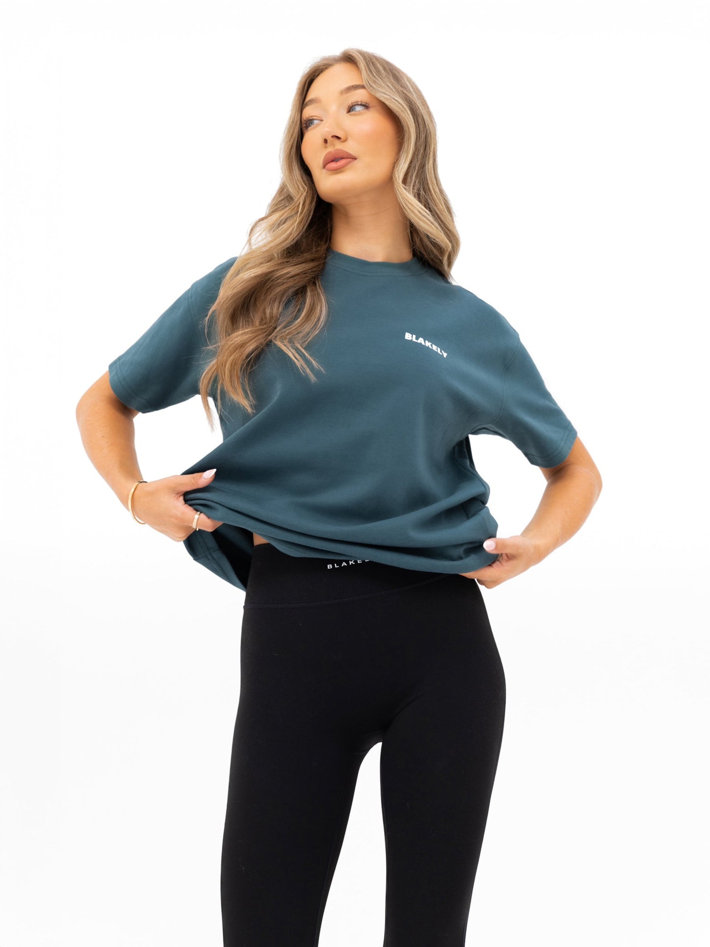 Amelie Oversized T-Shirt - Teal Green