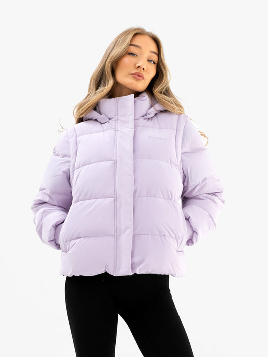 Multiway Puffer Coat 2 - Purple