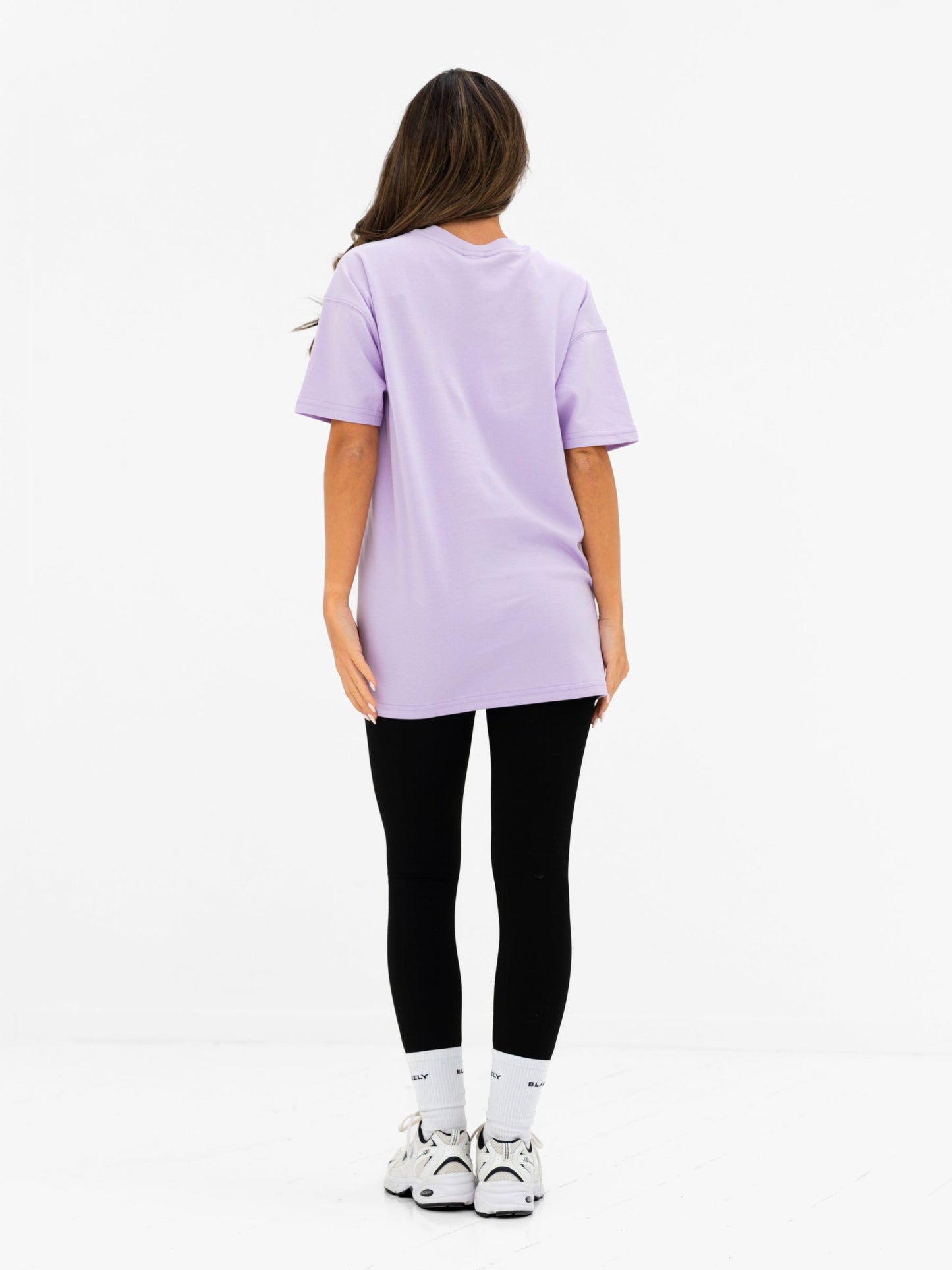 Georgia Oversized Script T-Shirt - Lilac