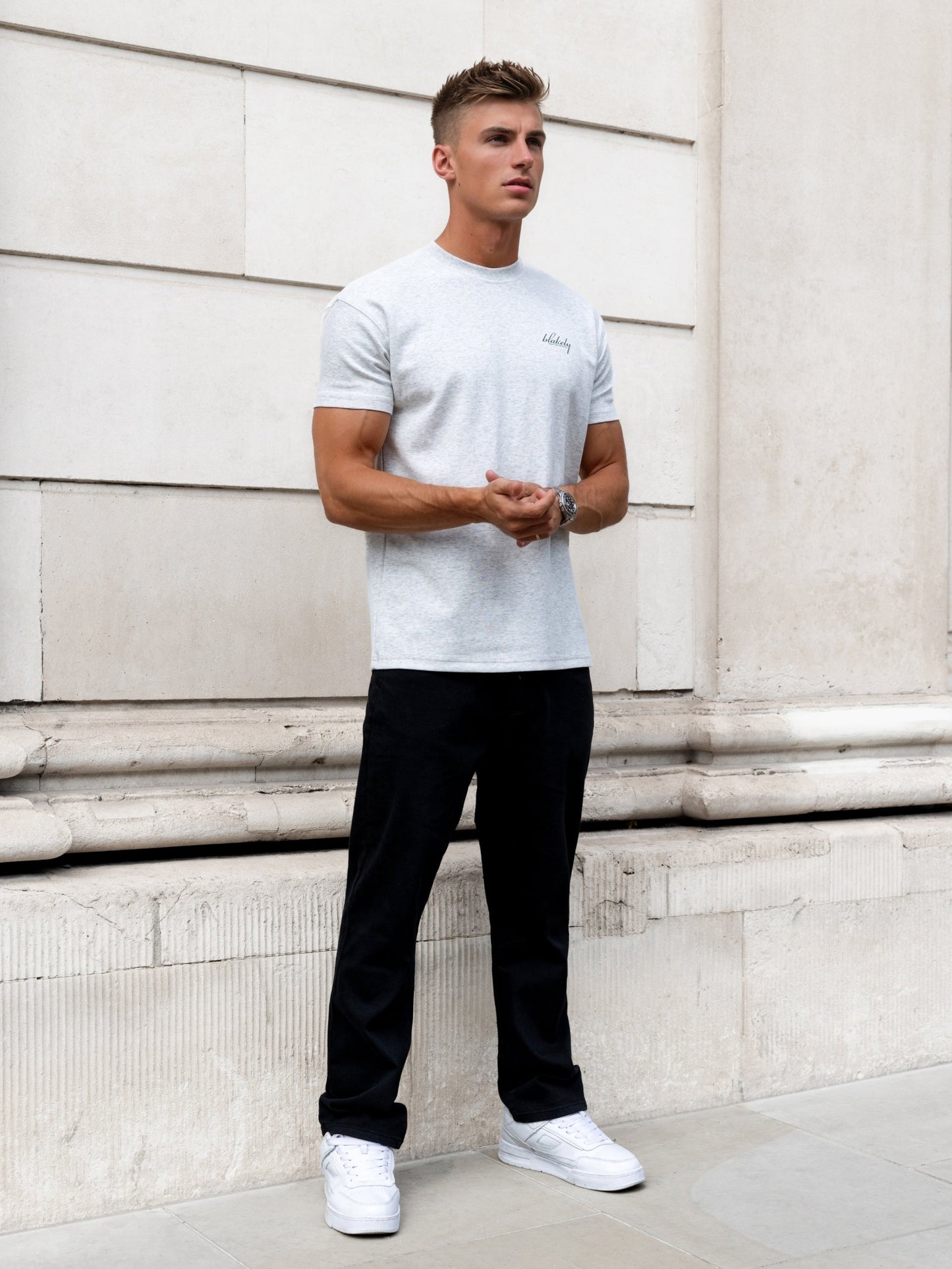 Austin Relaxed T-Shirt - Marl White