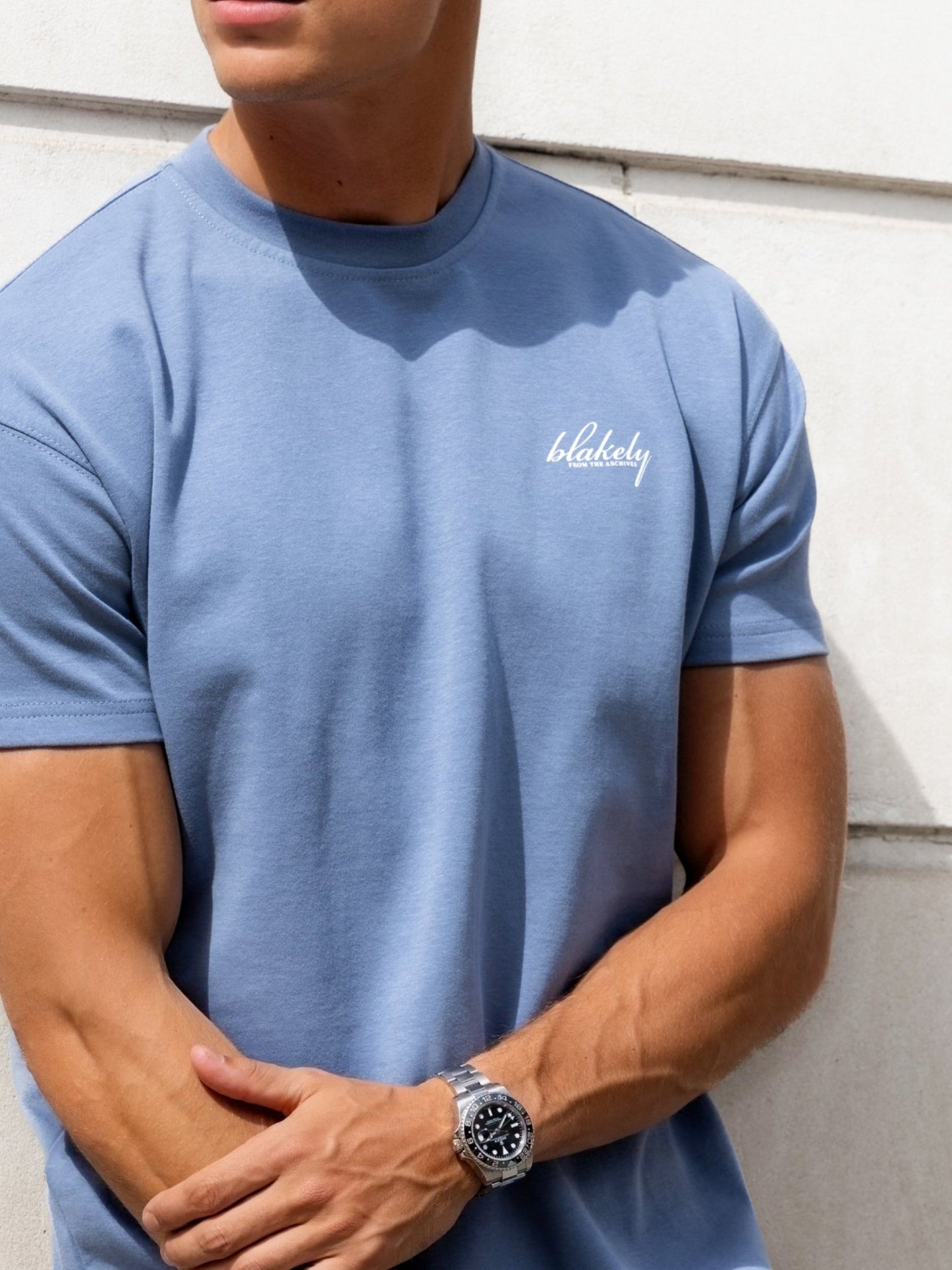 Austin Relaxed T-Shirt - Mid Blue