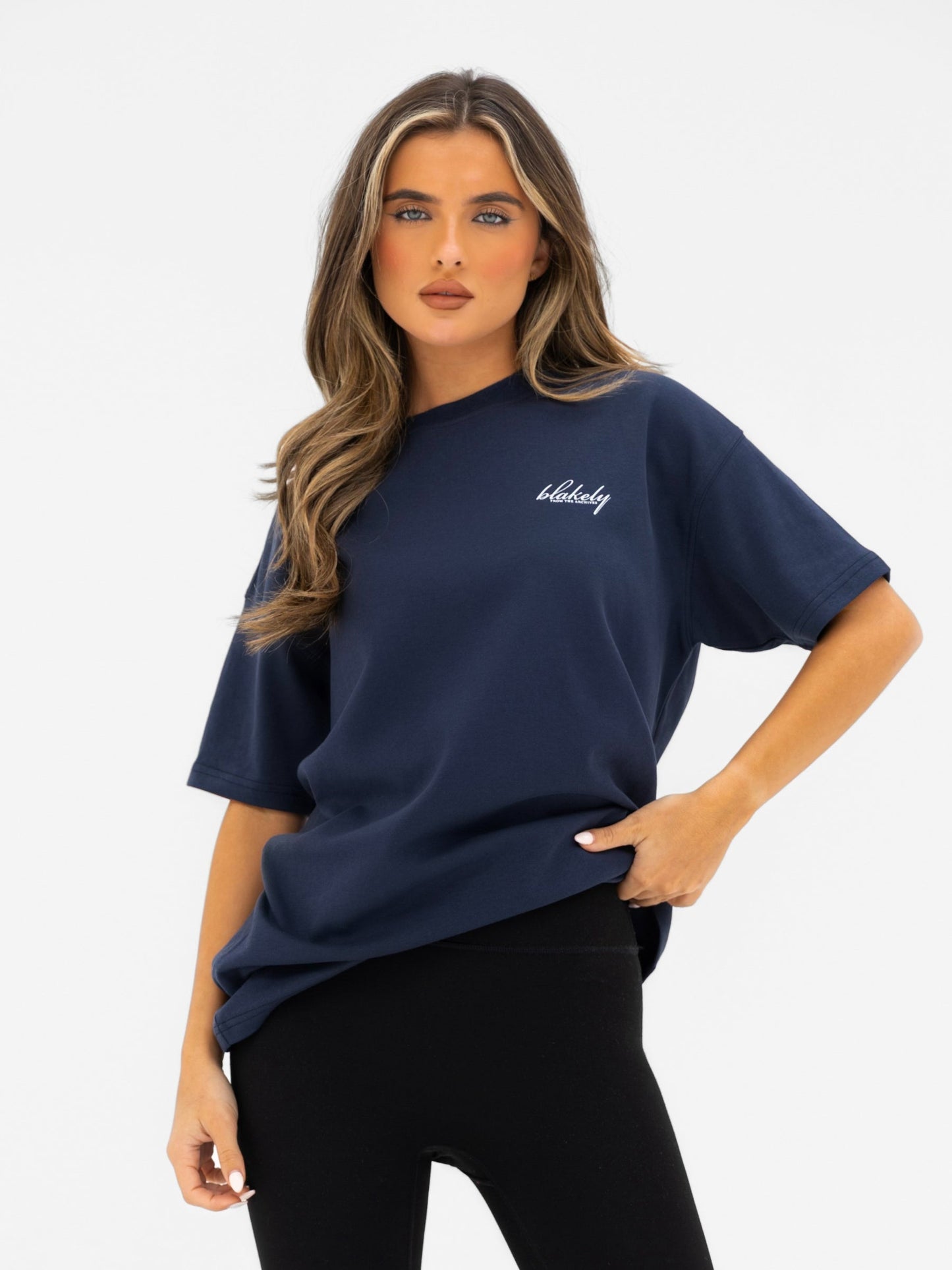 Georgia Oversized T-Shirt - True Navy