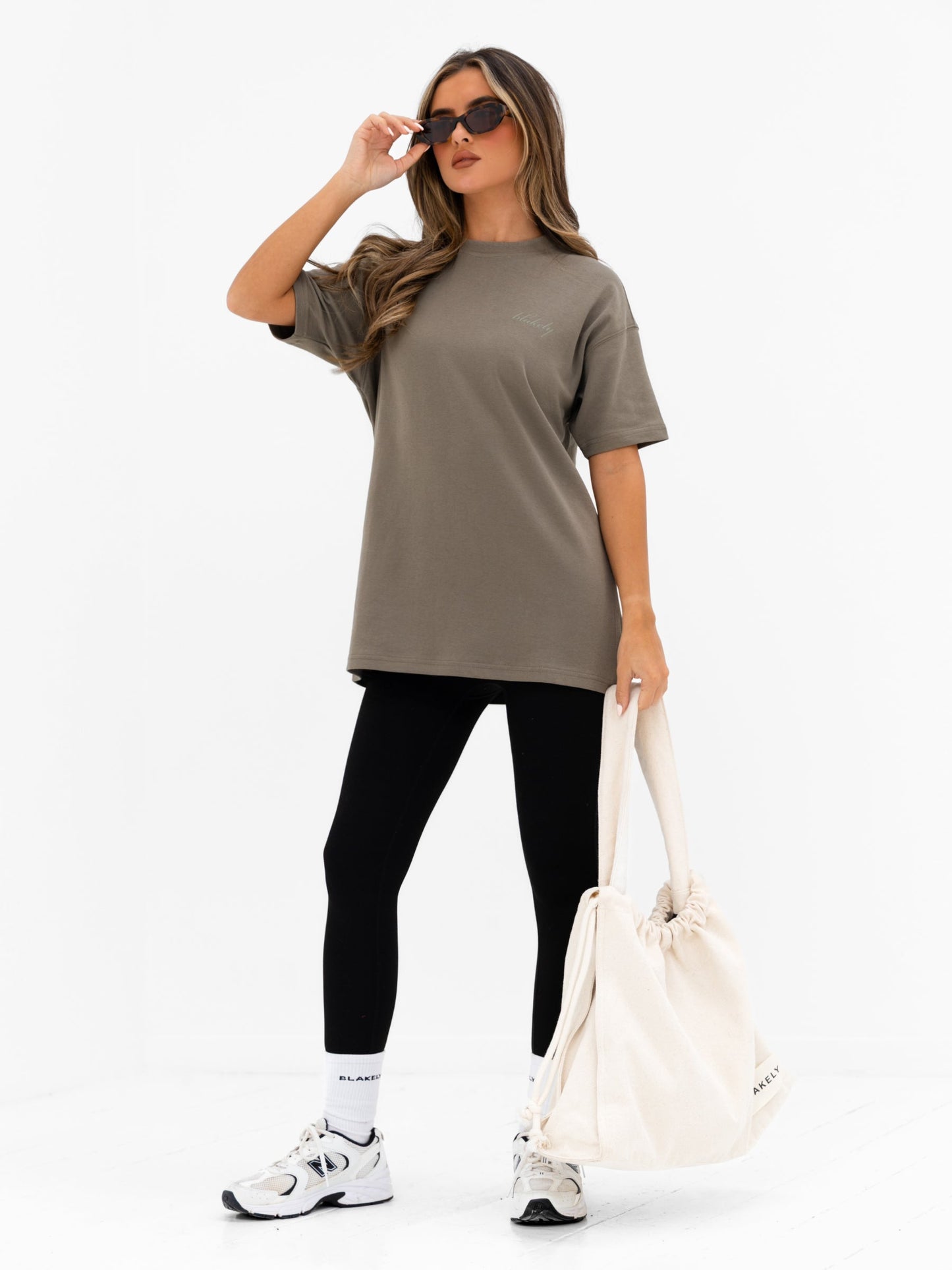 Georgia Oversized T-Shirt - Safari Green