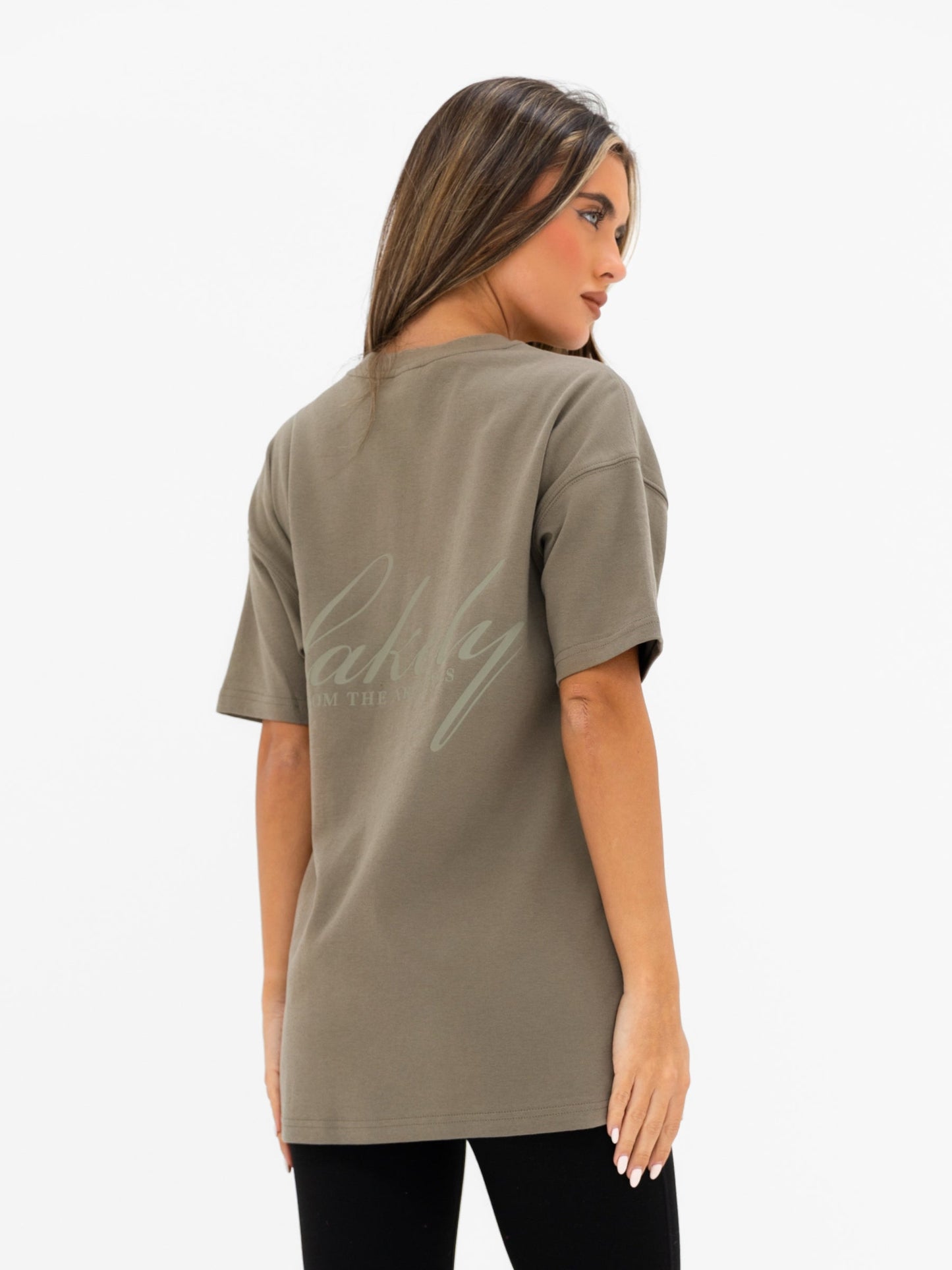 Georgia Oversized T-Shirt - Safari Green