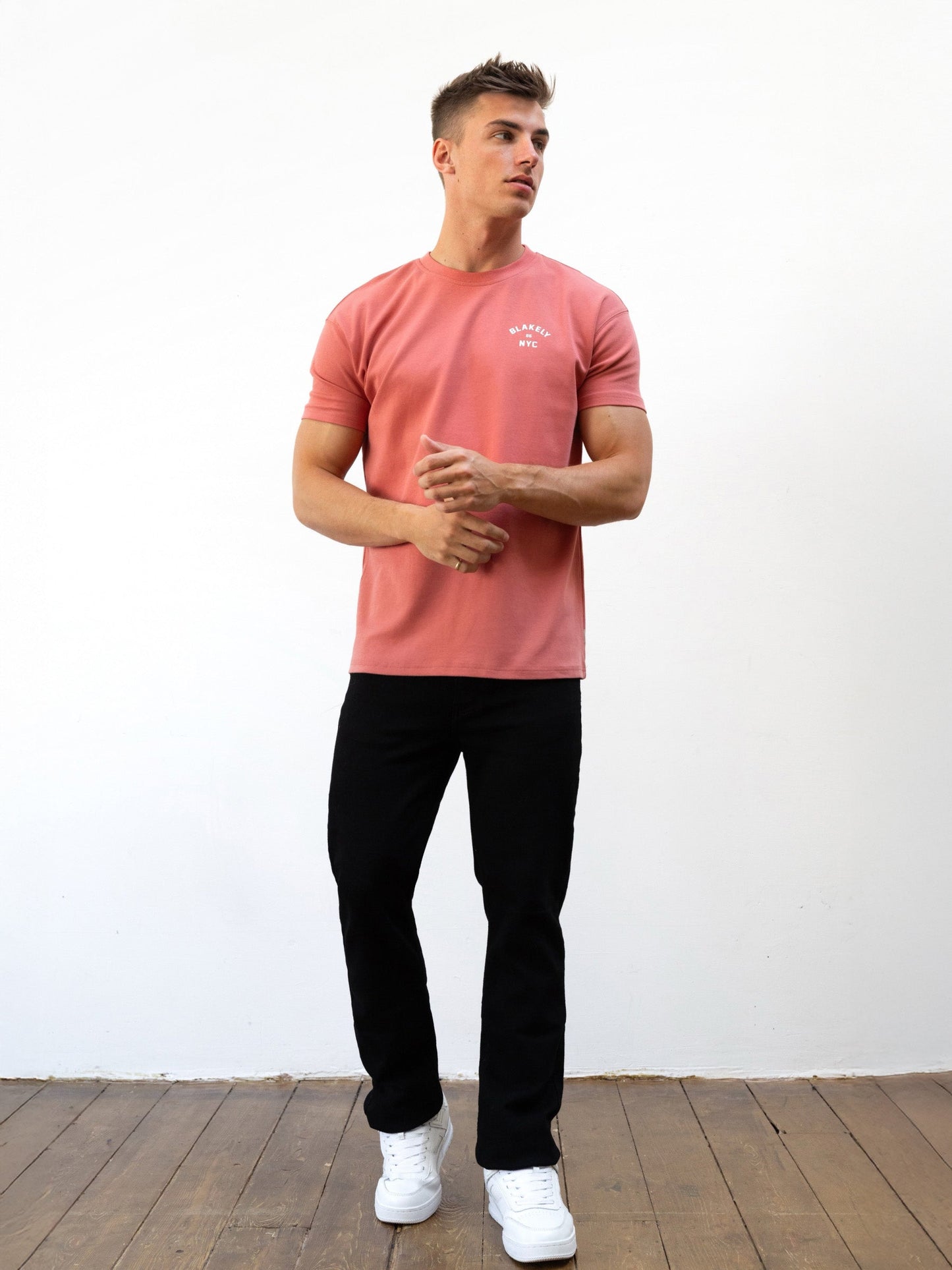 NYC Relaxed T-Shirt - Coral
