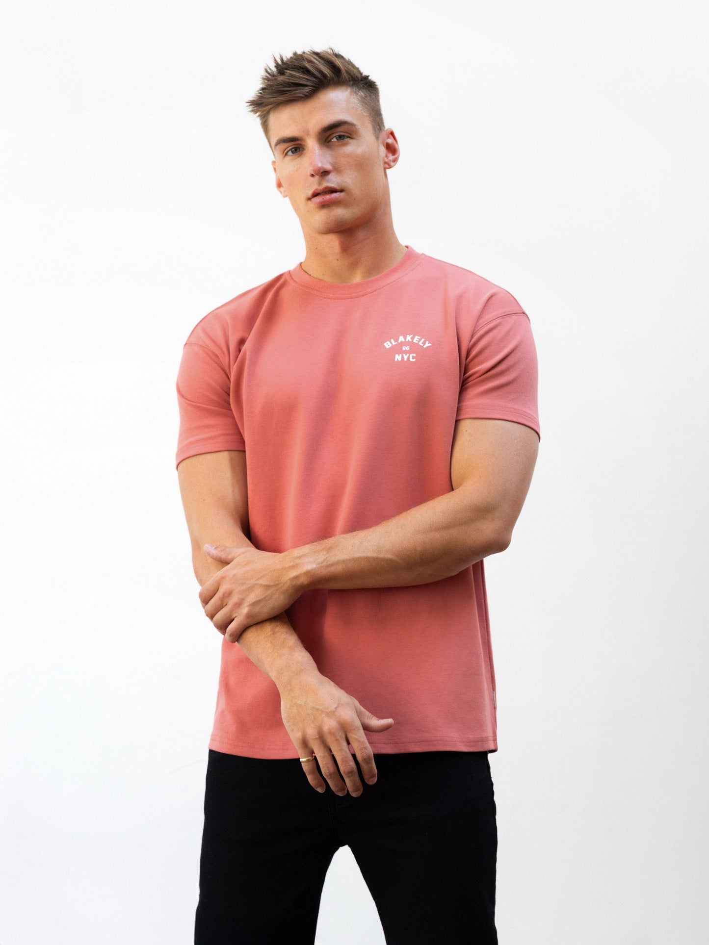 NYC Relaxed T-Shirt - Coral