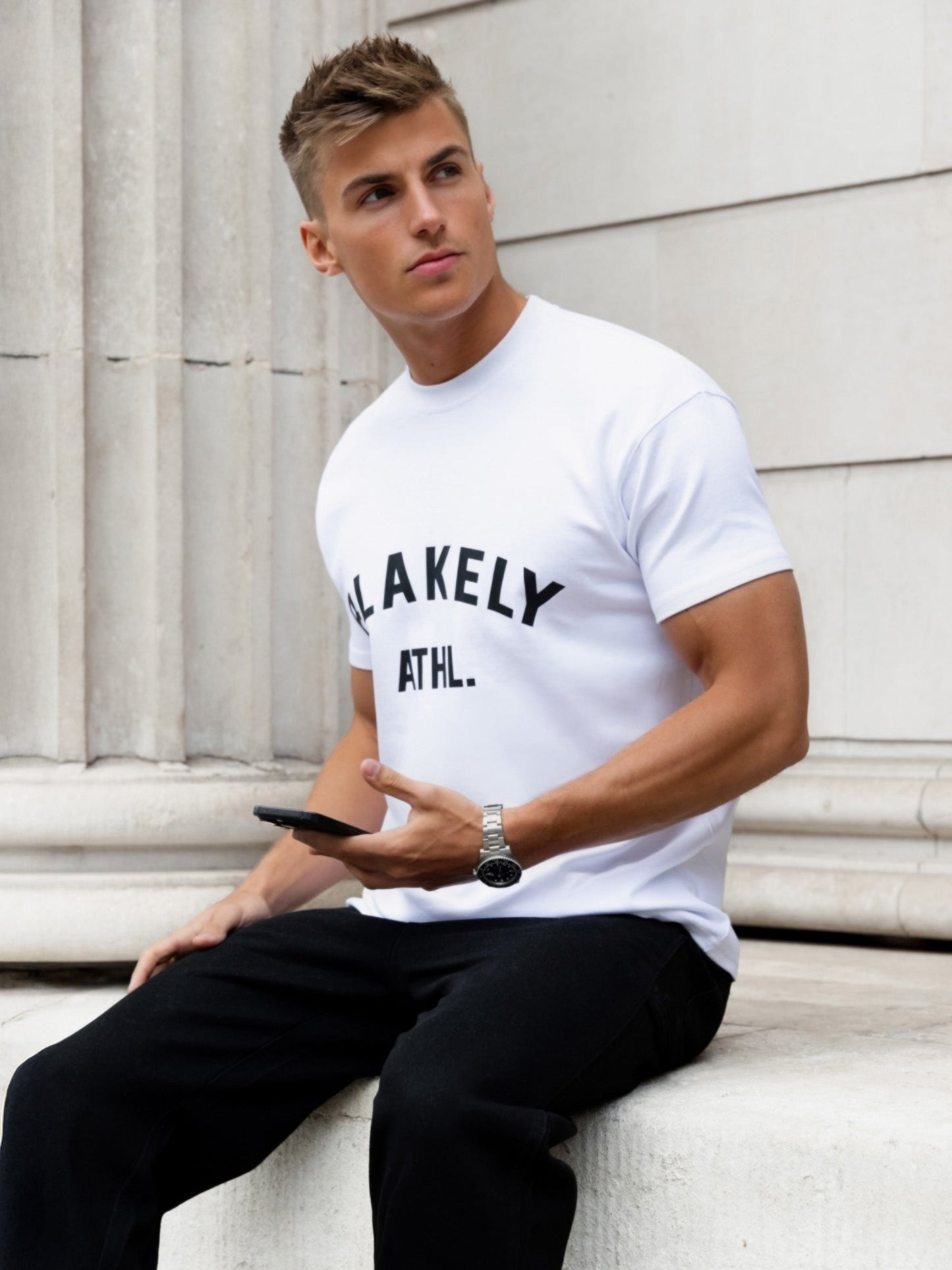 Zion Relaxed T-Shirt - White & Black