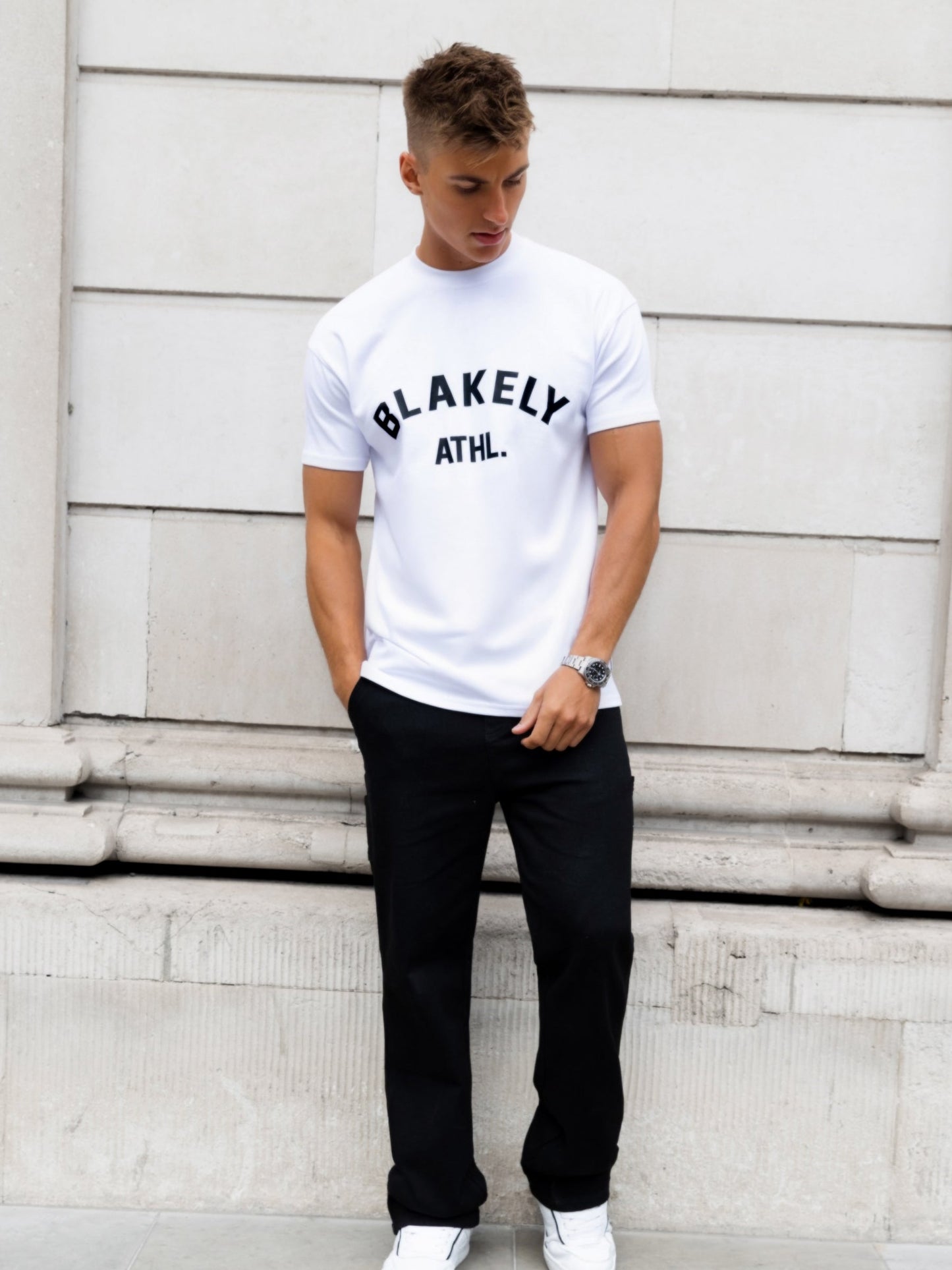 Zion Relaxed T-Shirt - White & Black