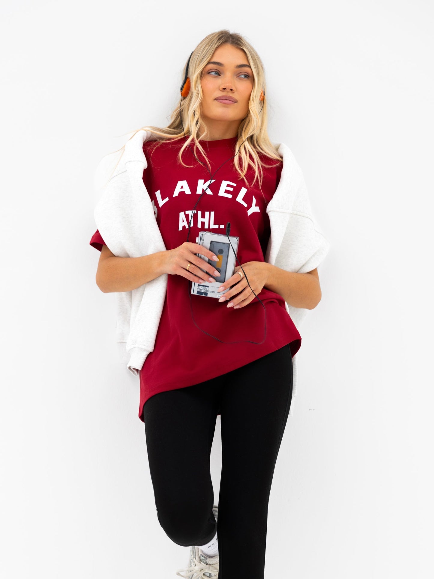 Joah Oversized T-Shirt  - Cherry Red