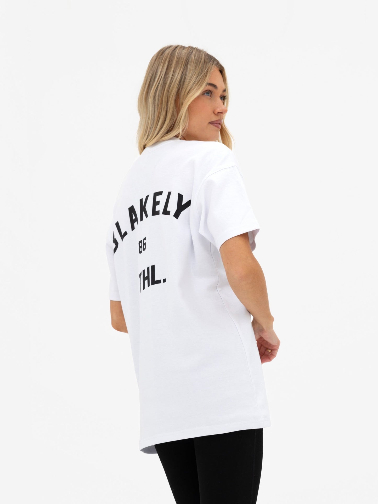 Hallie Oversized T-Shirt - White & Black