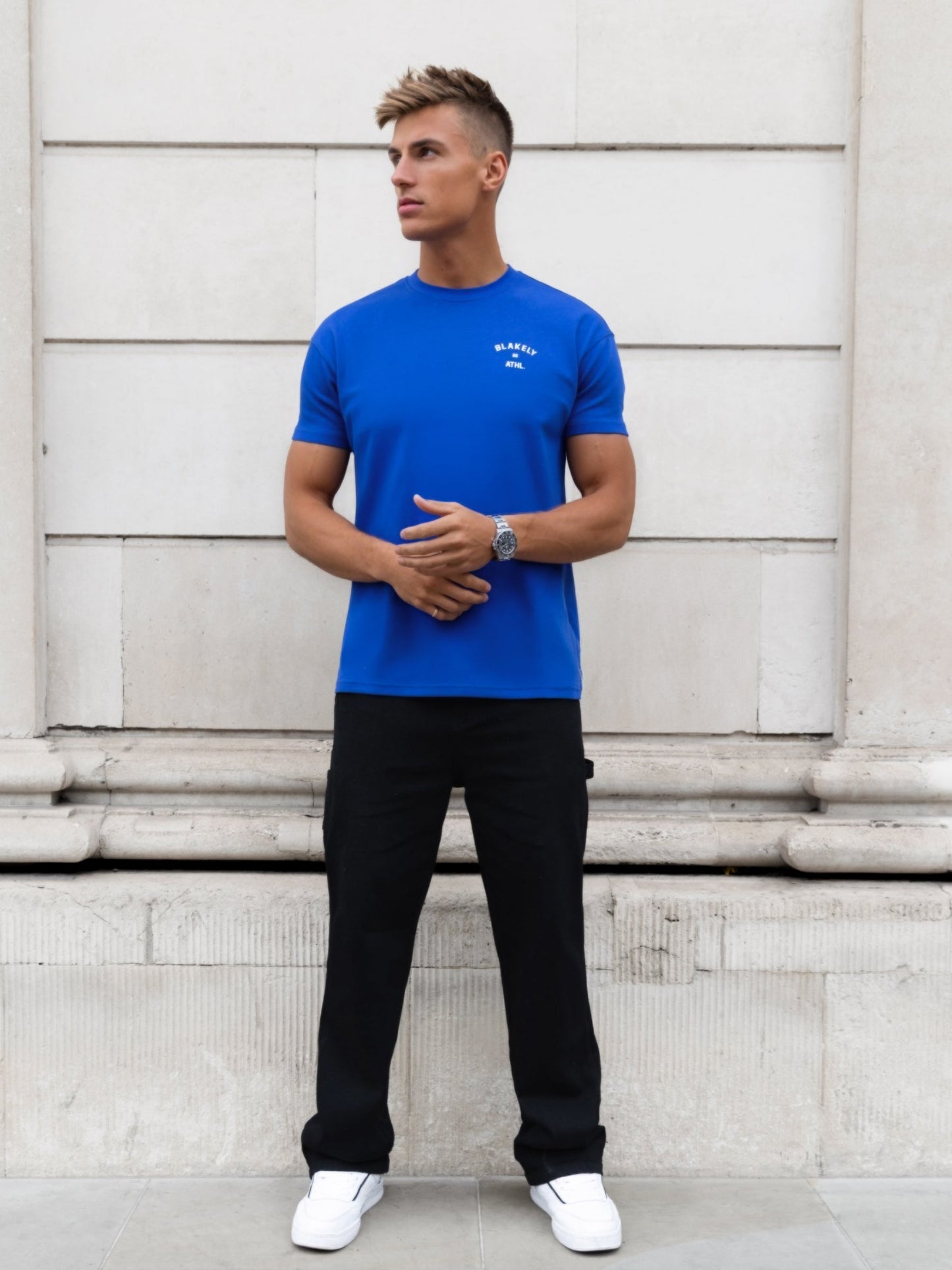 Niko Relaxed T-Shirt - Cobalt Blue