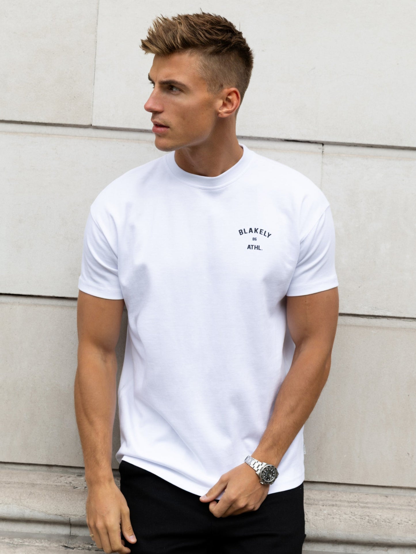 Niko Relaxed T-Shirt - White & Black