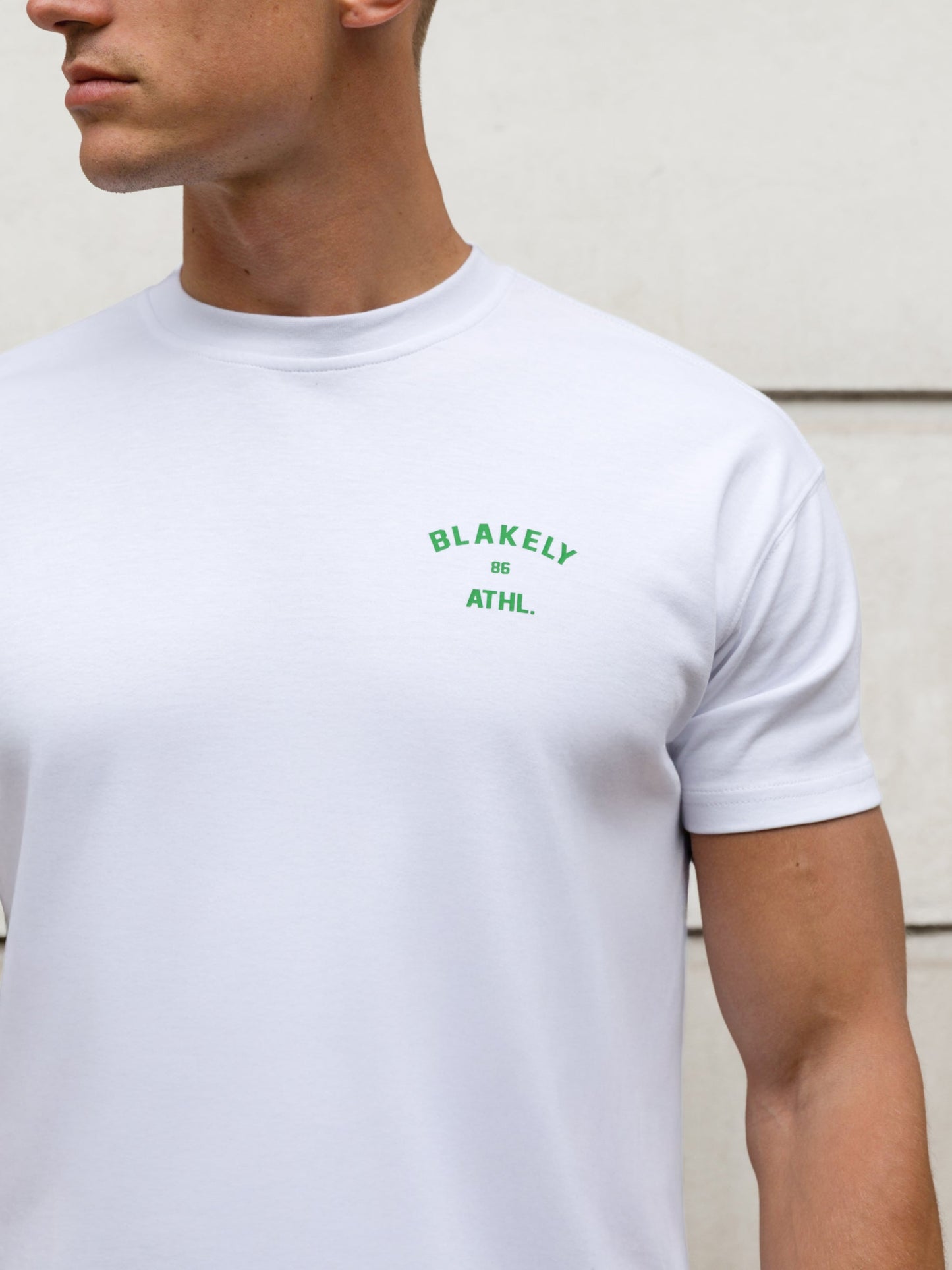 Niko Relaxed T-Shirt - White & Bold Green