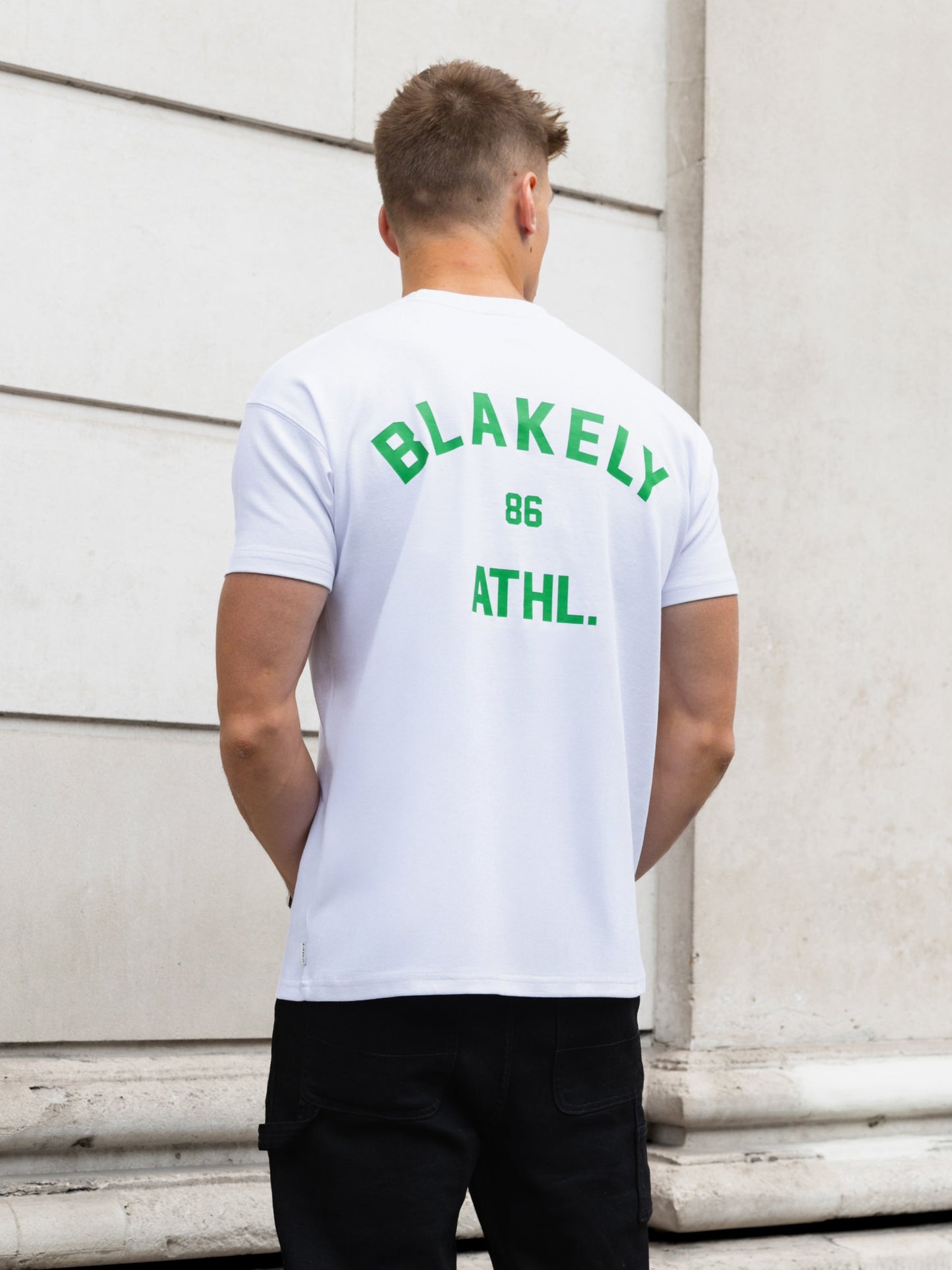 Niko Relaxed T-Shirt - White & Bold Green