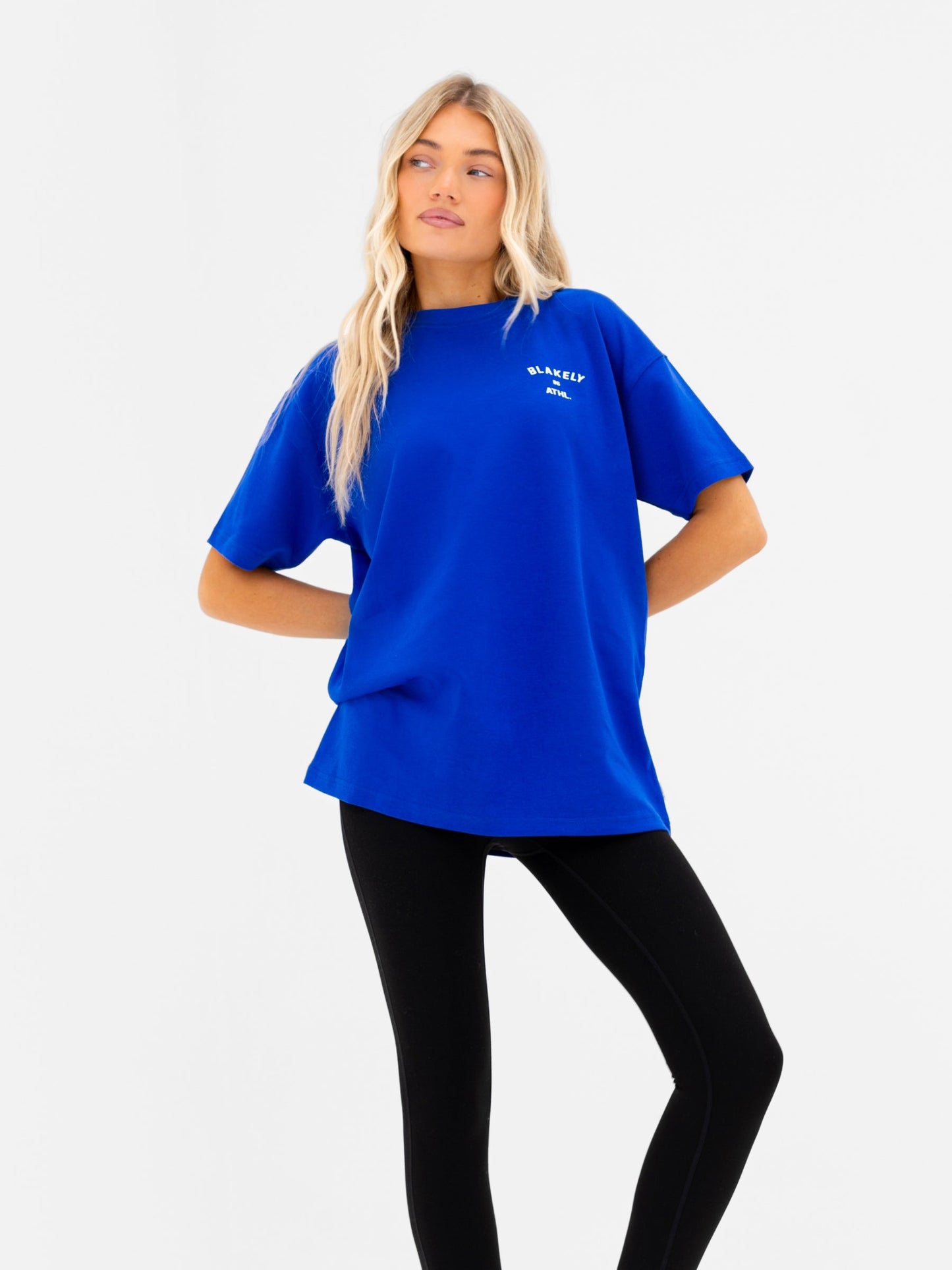 Hallie Oversized T-Shirt - Cobalt Blue