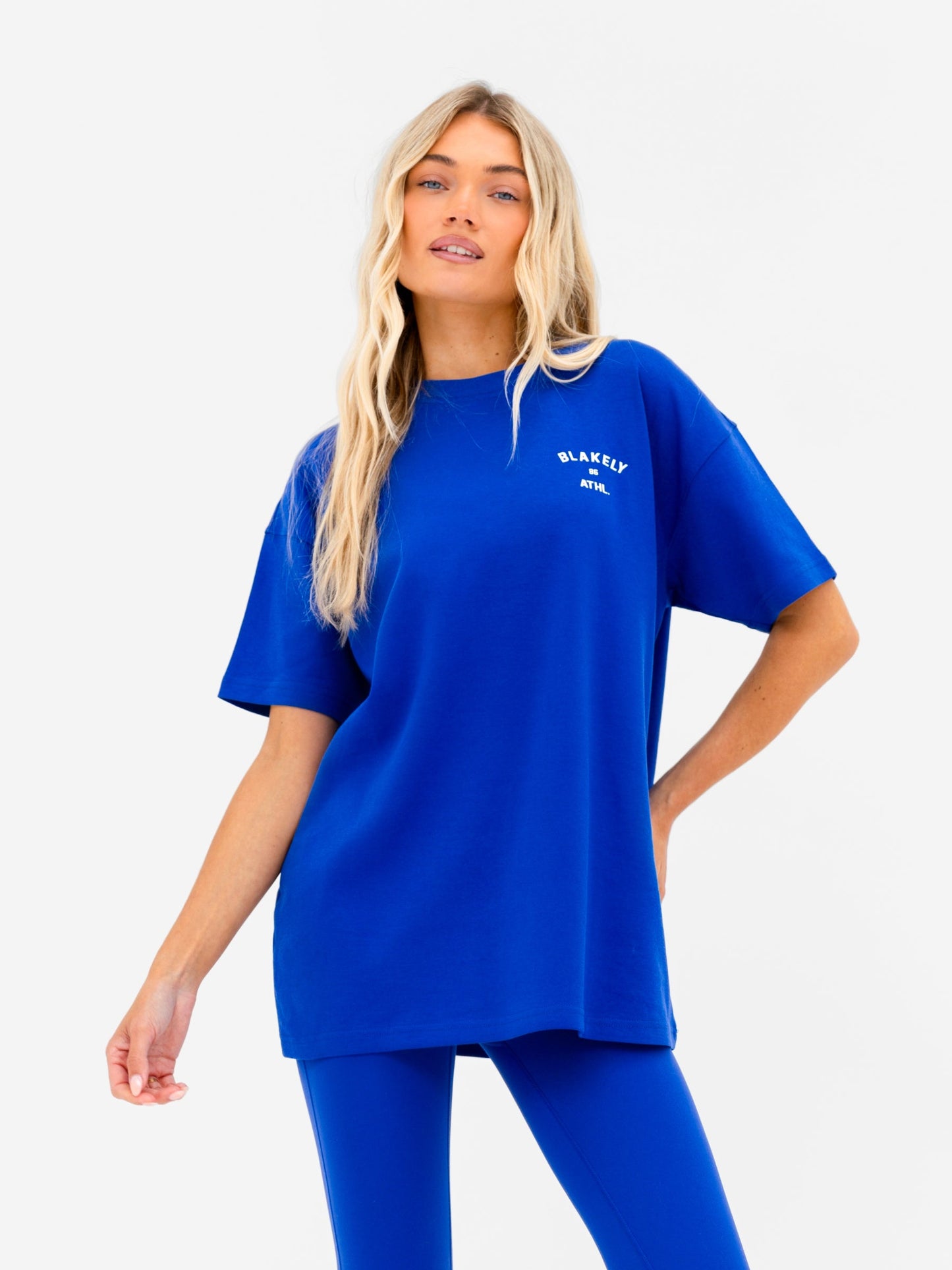 Hallie Oversized T-Shirt - Cobalt Blue