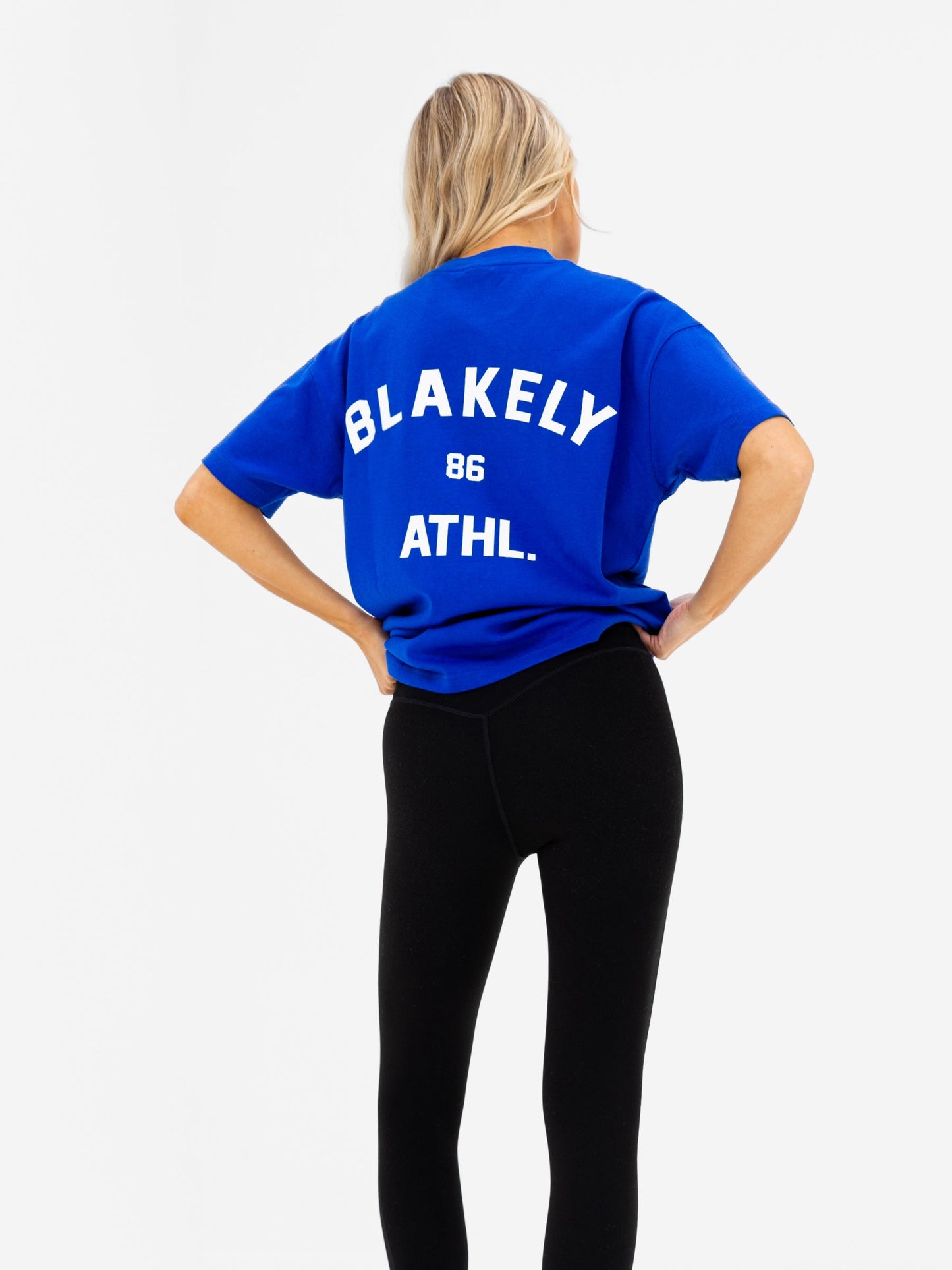 Hallie Oversized T-Shirt - Cobalt Blue