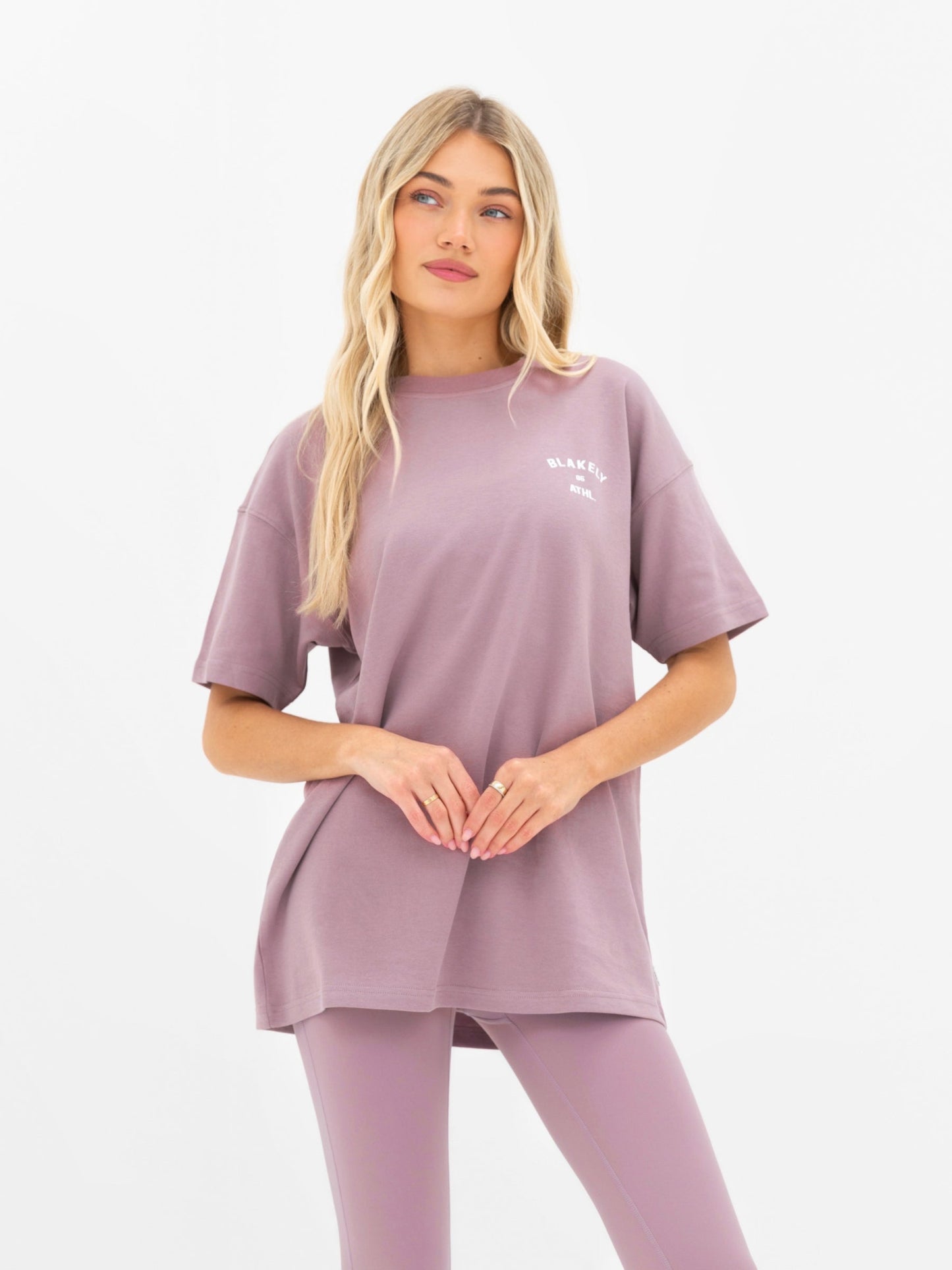 Hallie Oversized T-Shirt - Dusty Pink