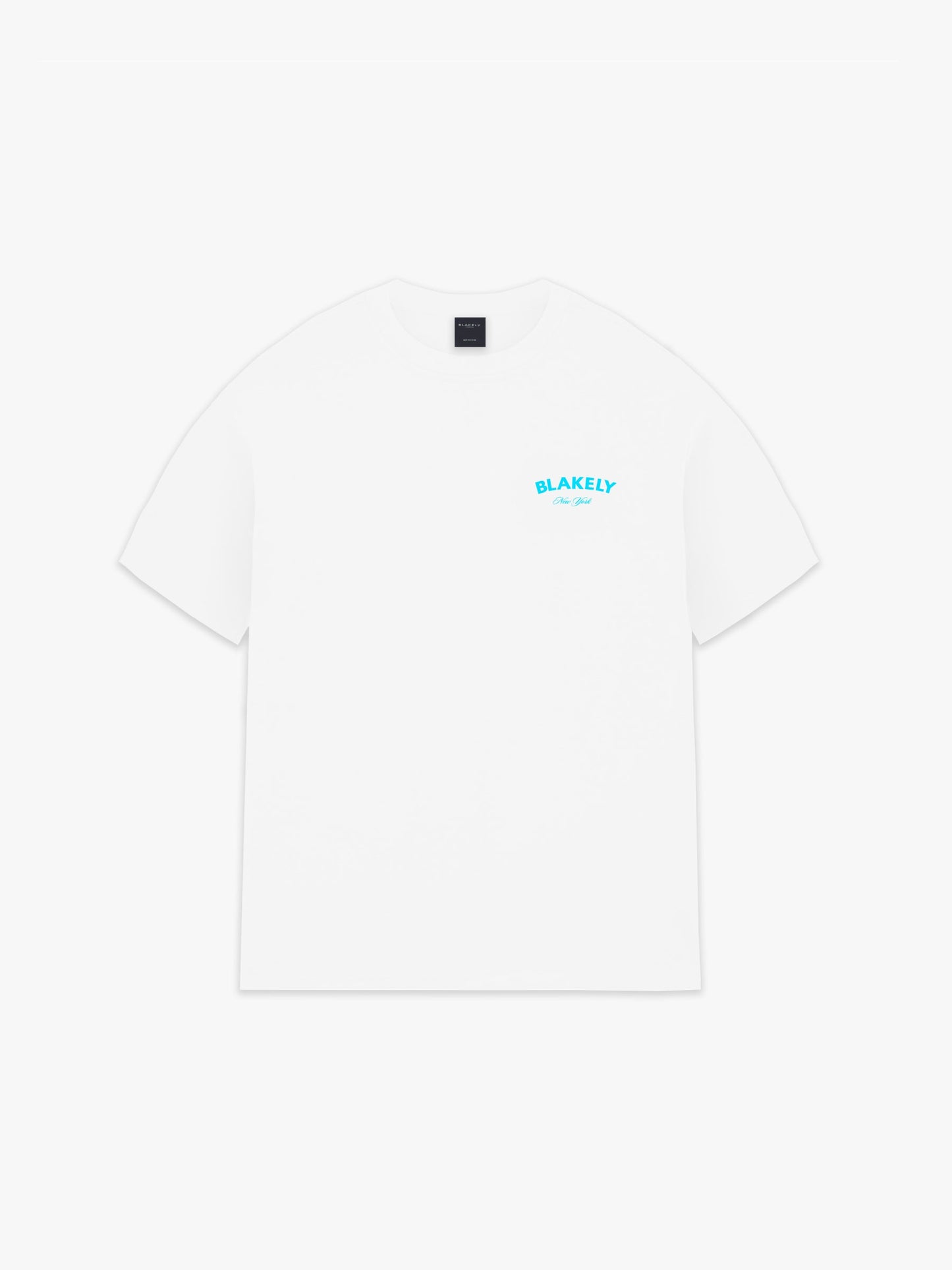 Crest Relaxed T-Shirt - White & Aqua