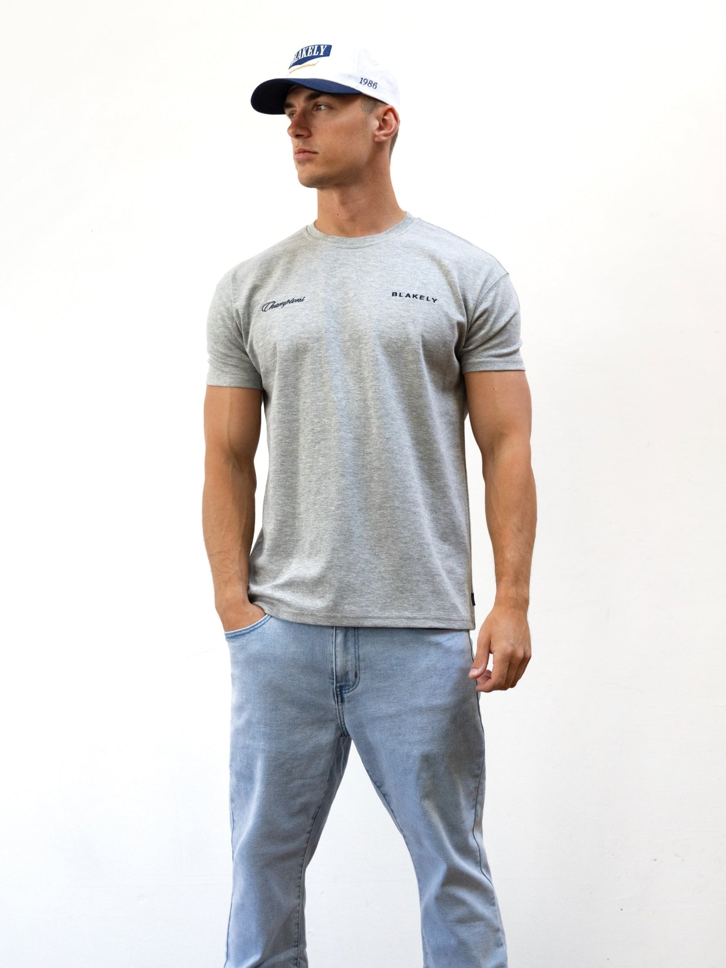 Champions Legacy Relaxed T-Shirt - Marl Grey