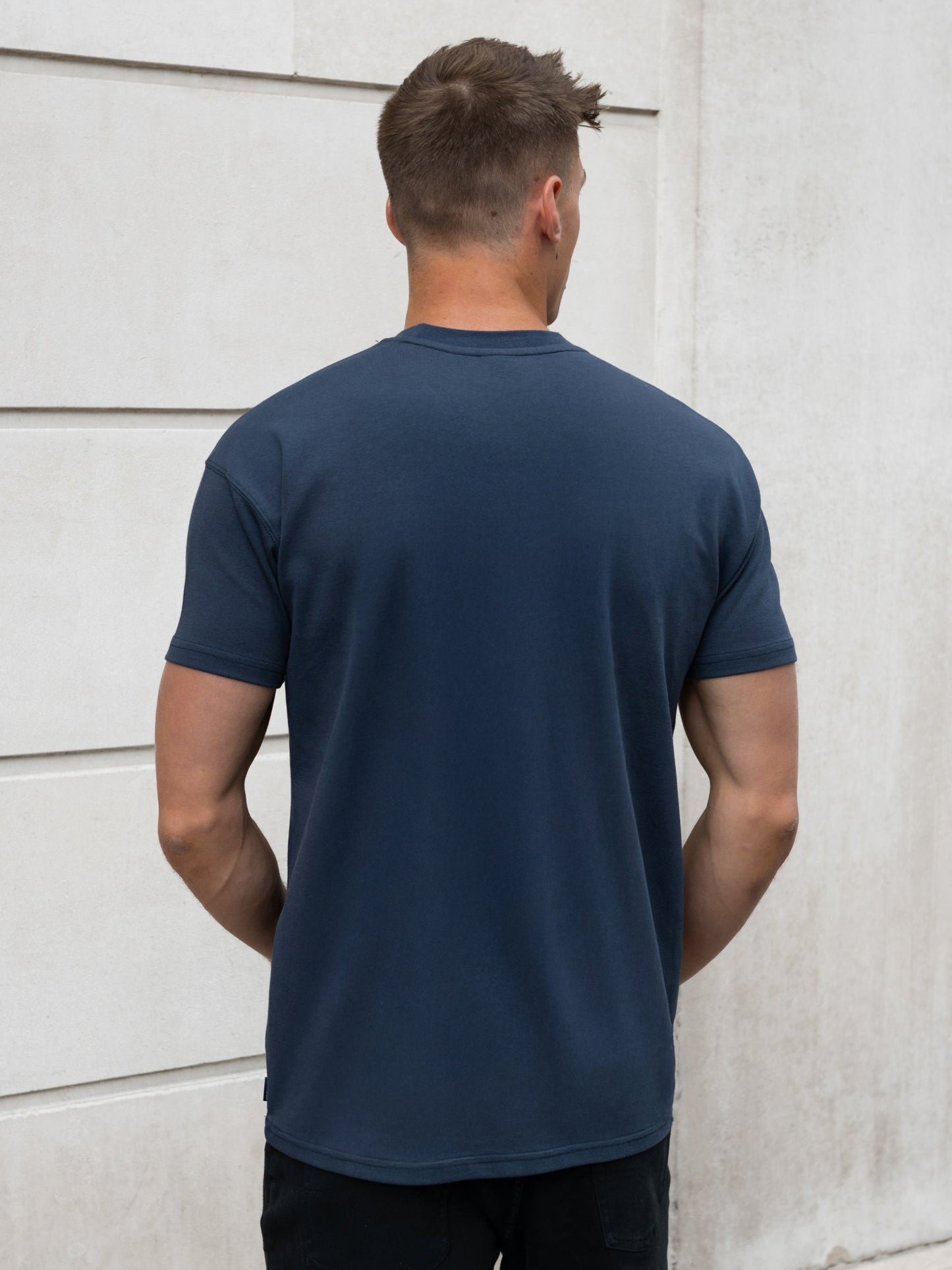 Conrad Relaxed Anchor T-Shirt - True Navy