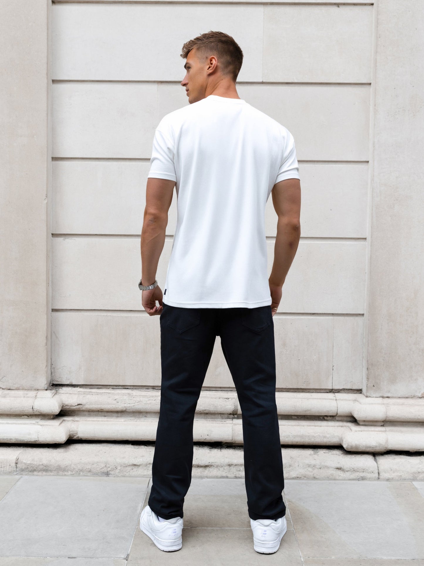 Conrad Relaxed Anchor T-Shirt - Flat White