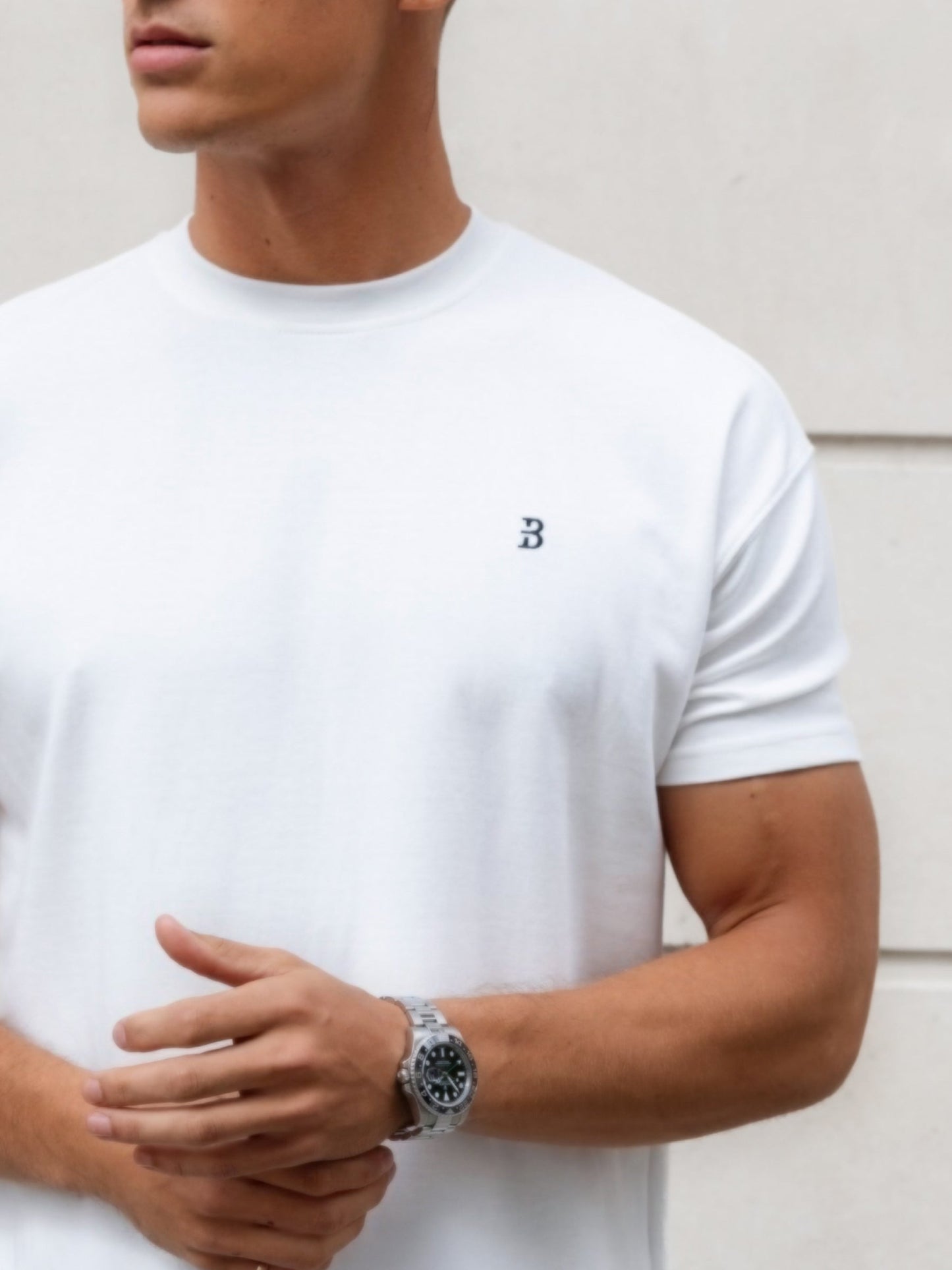 Conrad Relaxed Anchor T-Shirt - Flat White