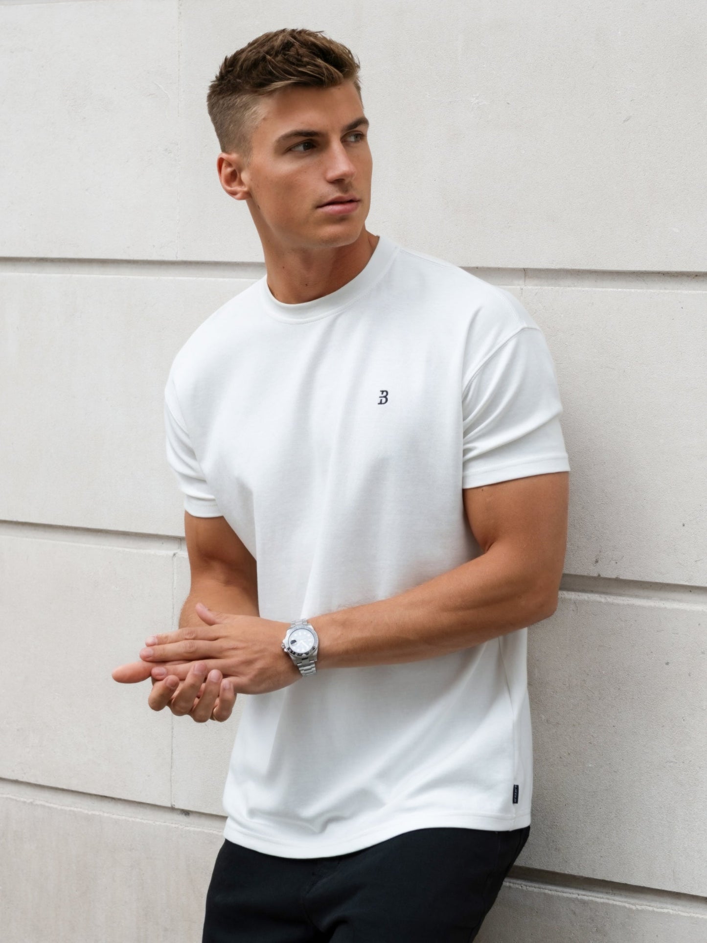 Conrad Relaxed Anchor T-Shirt - Flat White