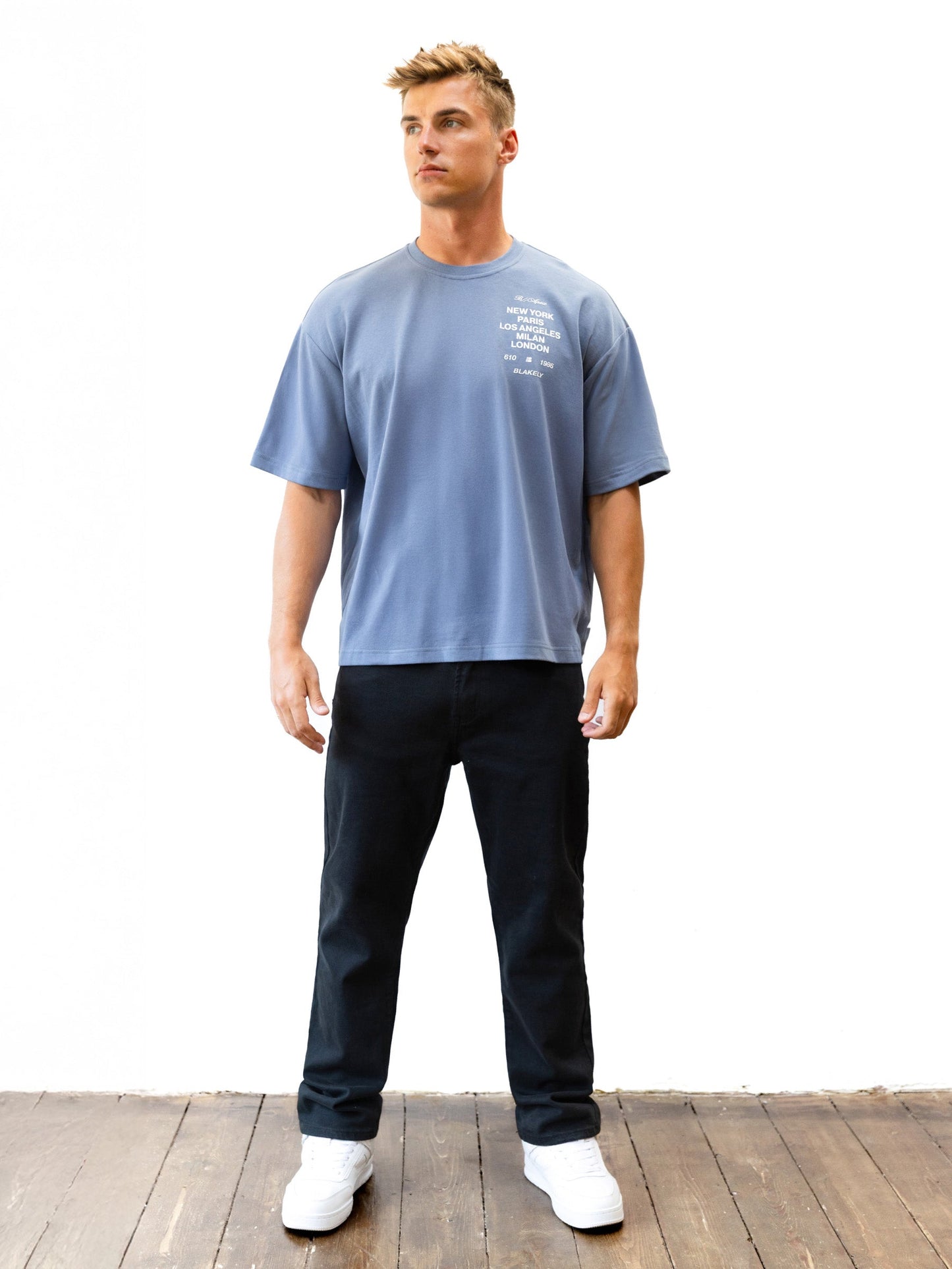 Apex 610 Unfitted T-Shirt - Dusty Blue