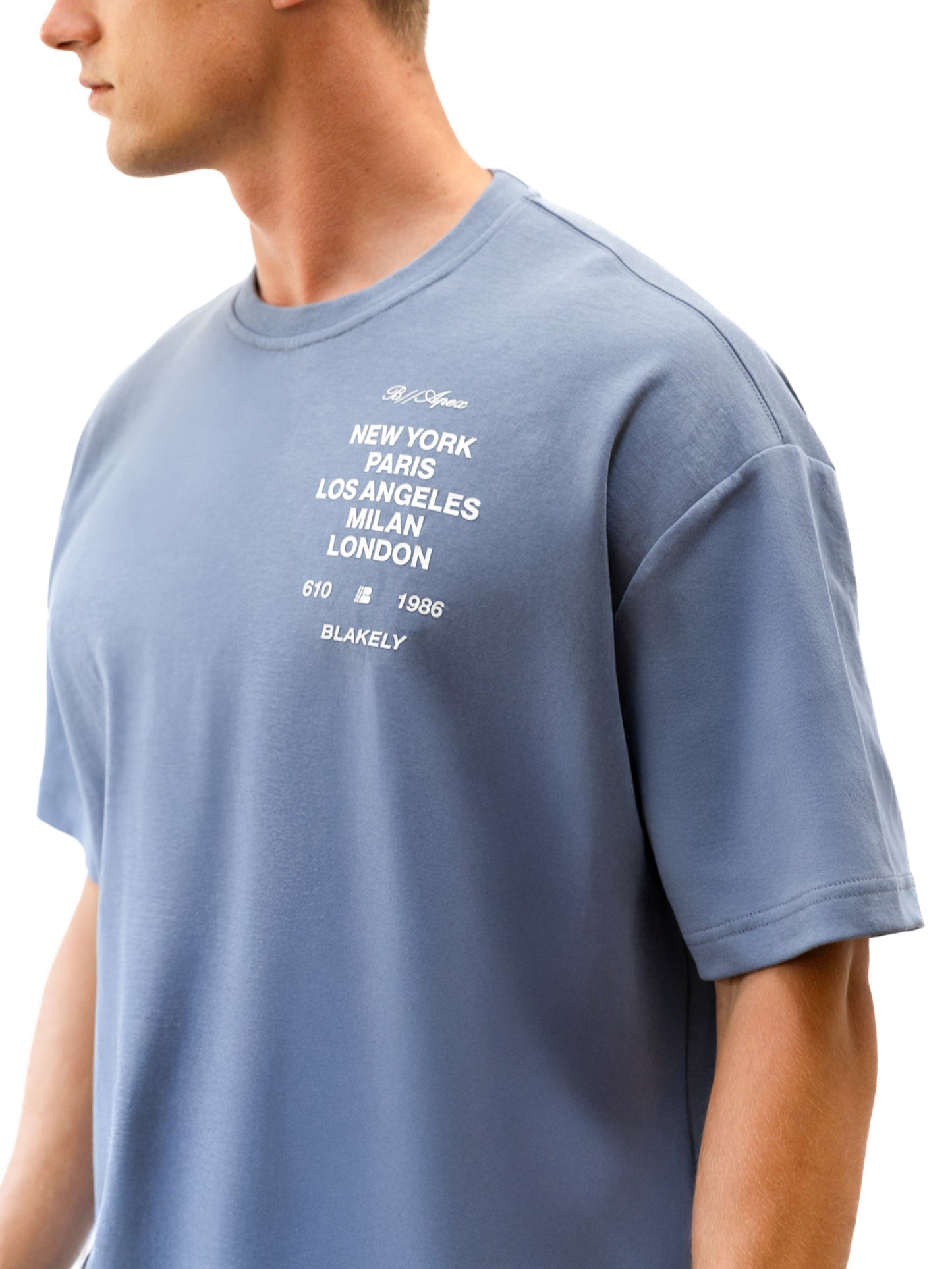 Apex 610 Unfitted T-Shirt - Dusty Blue