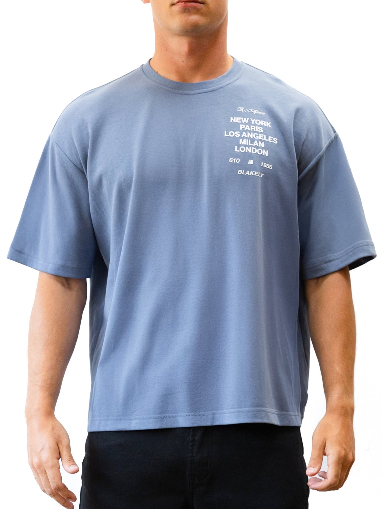 Apex 610 Unfitted T-Shirt - Dusty Blue