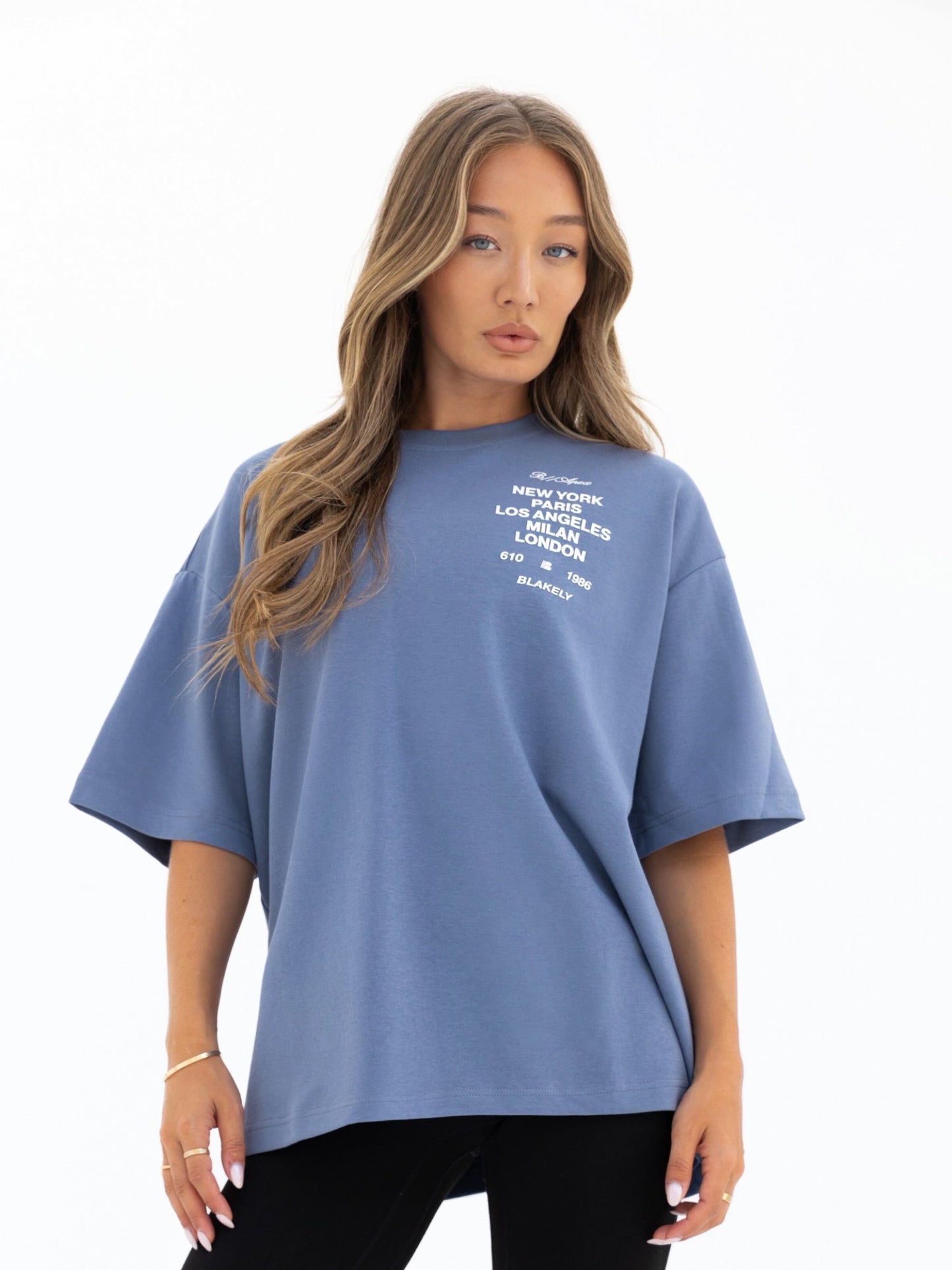 Apex 610 Ultra Oversized T-Shirt - Dusty Blue