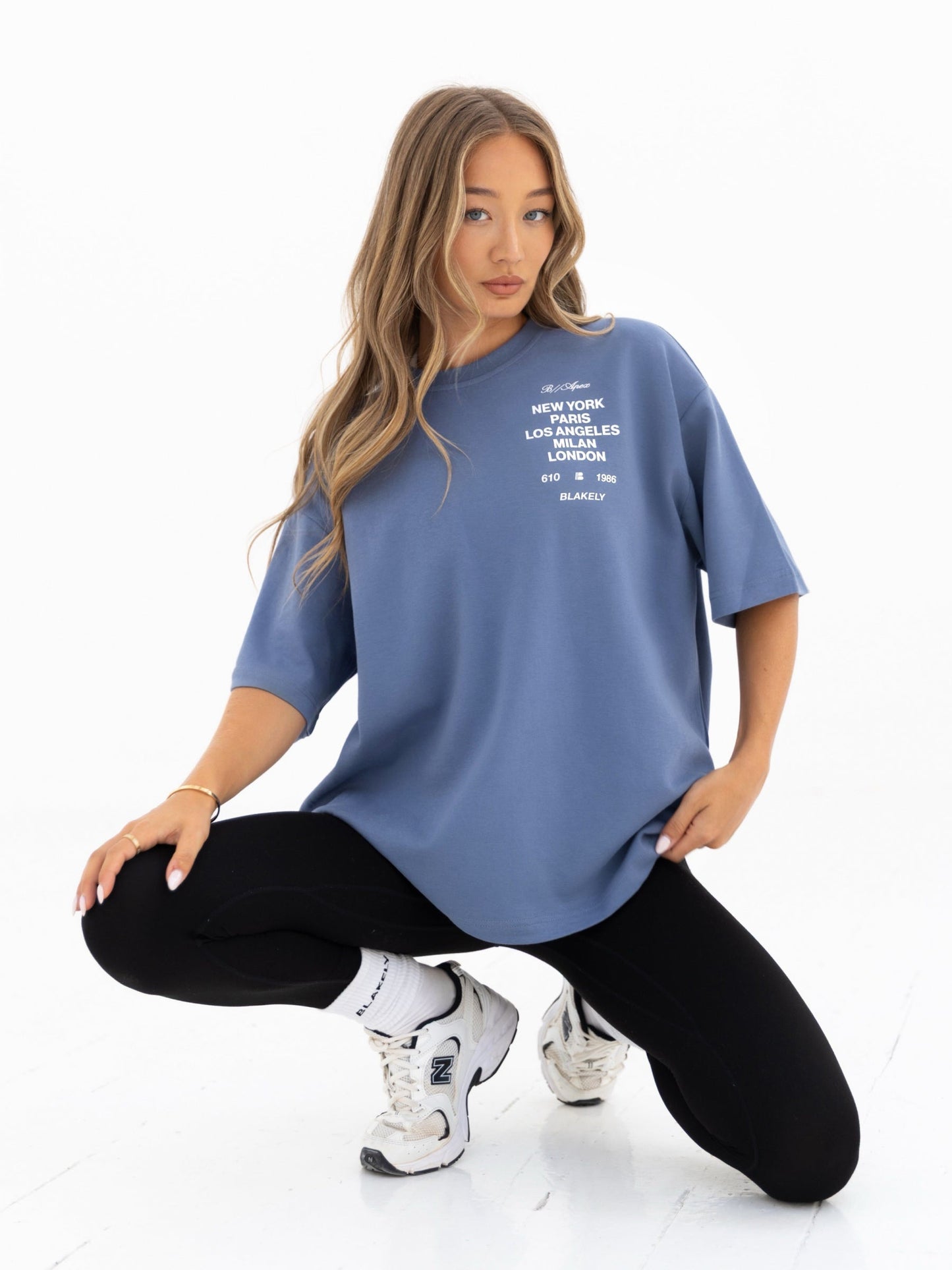 Apex 610 Ultra Oversized T-Shirt - Dusty Blue