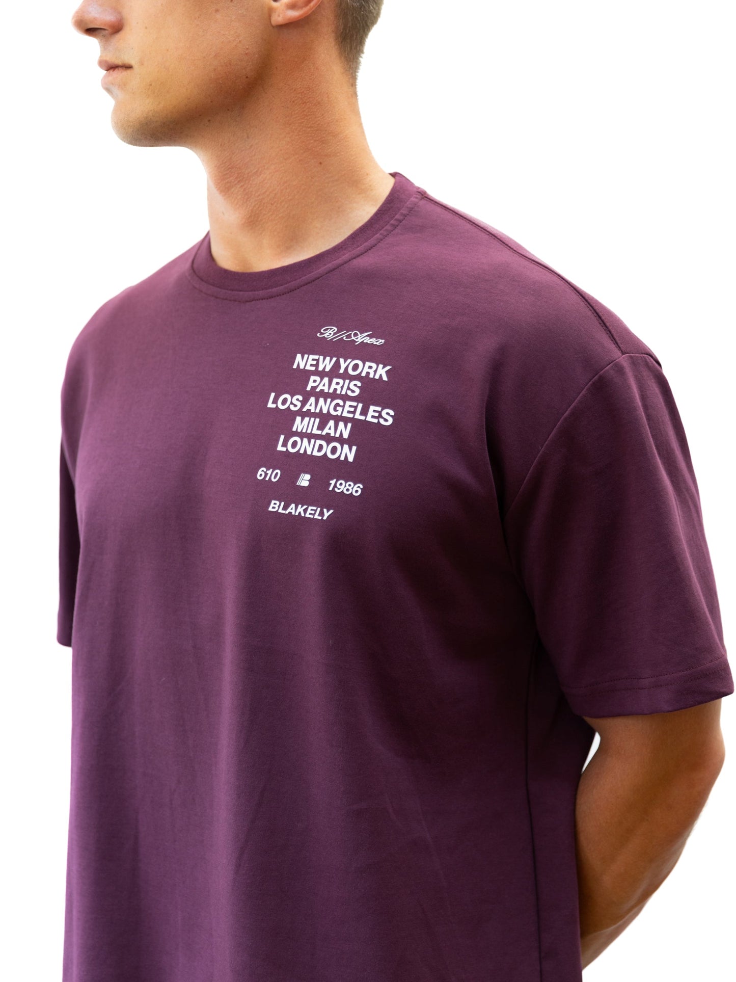Apex 610 Unfitted T-Shirt - Burgundy